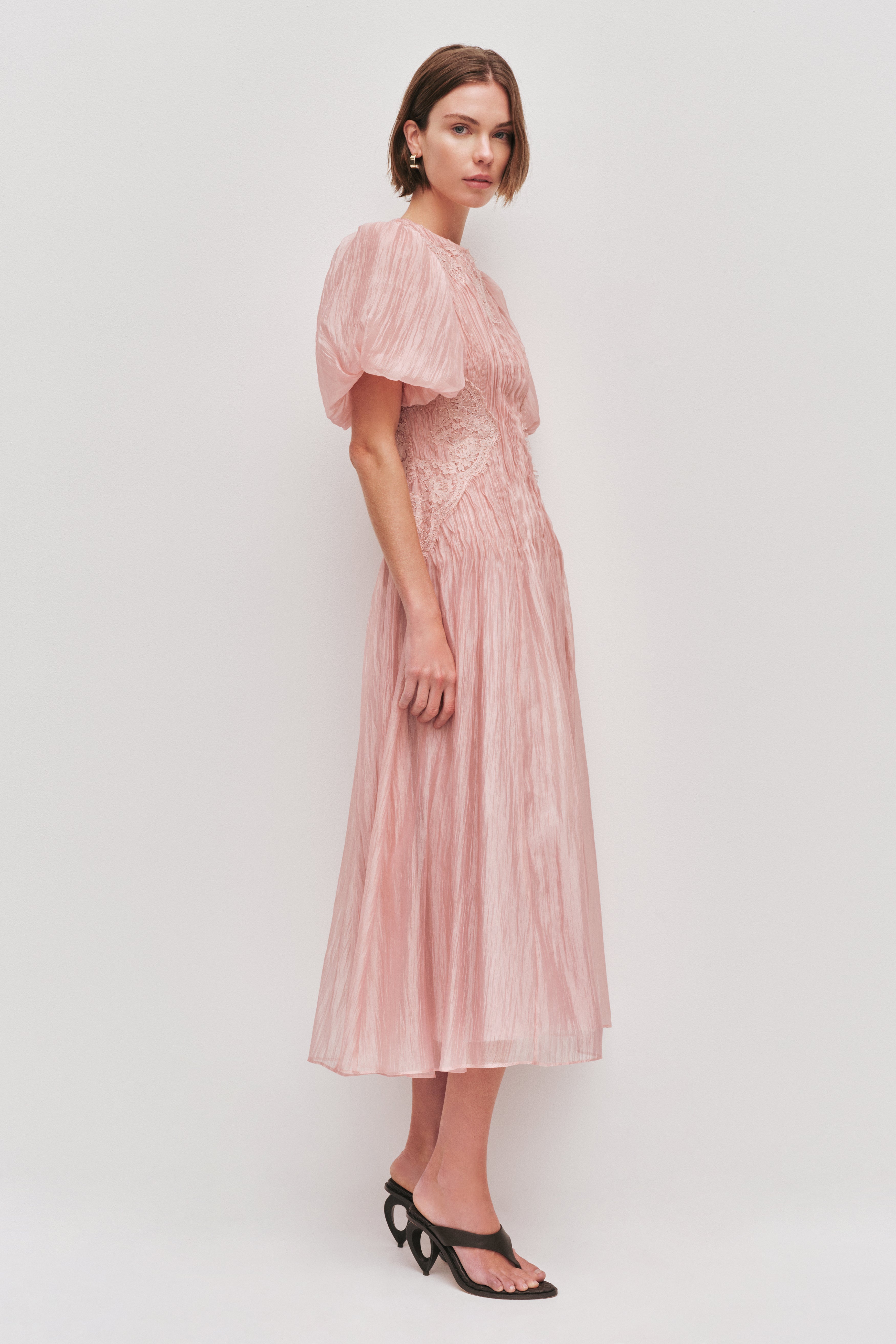 Ophelia Lace Midi Dress