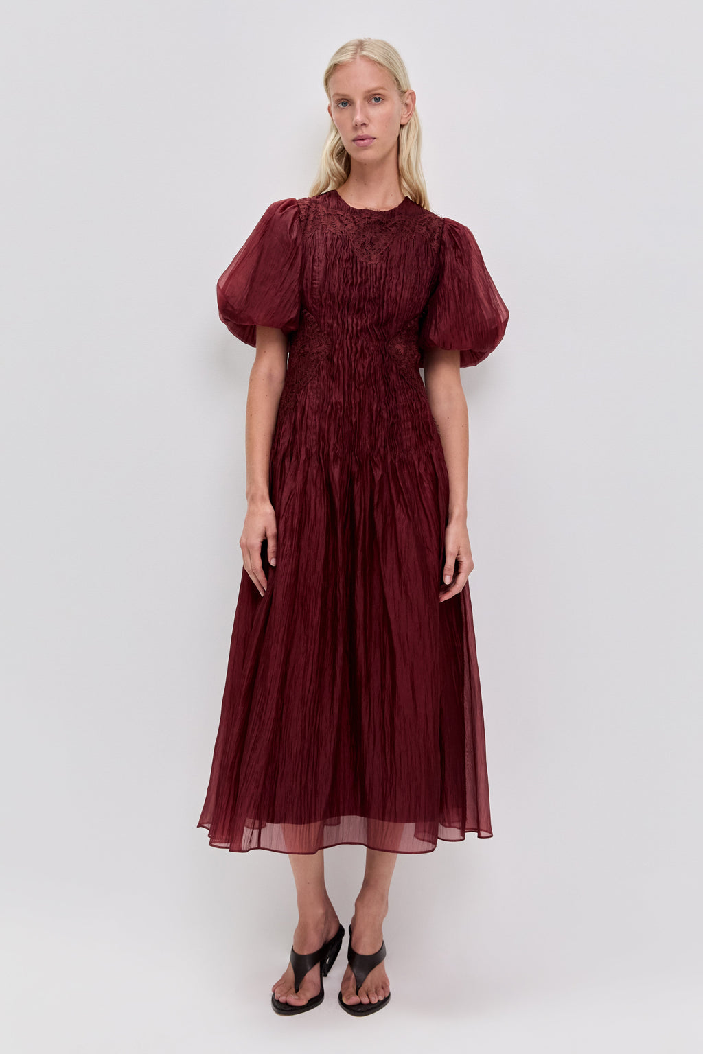 Ophelia Lace Midi Dress