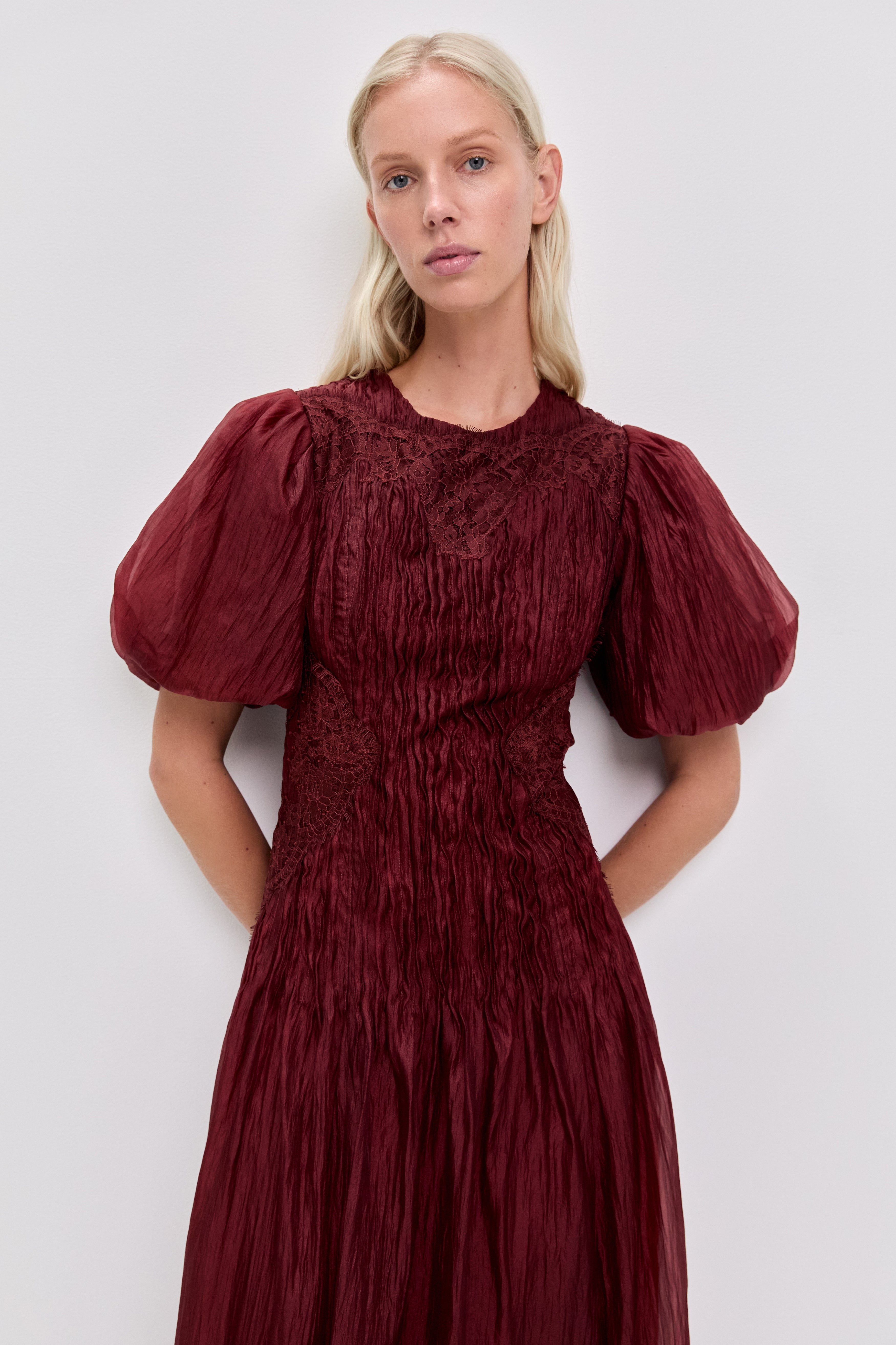 Ophelia Lace Midi Dress
