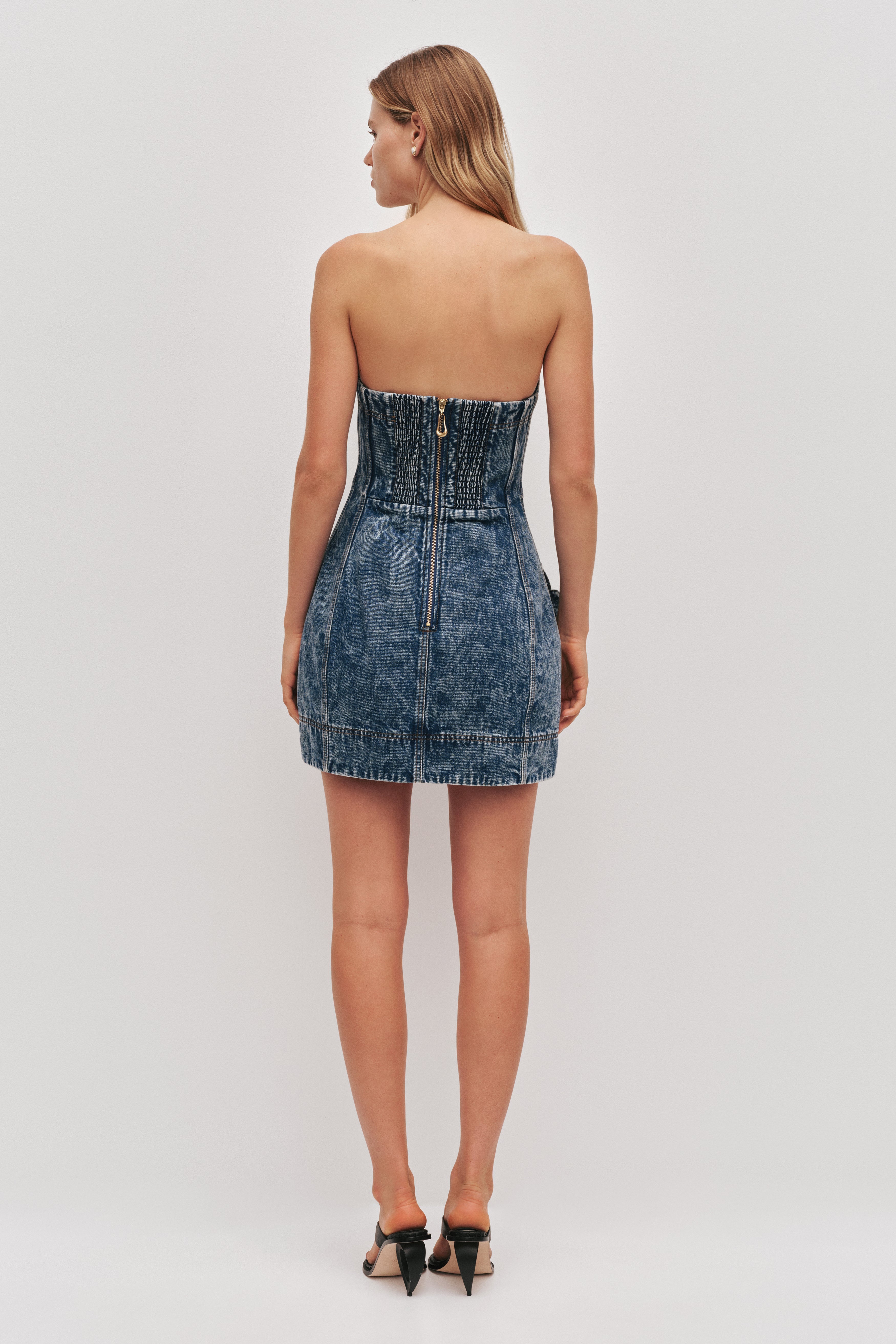 Angelina Denim Mini Dress