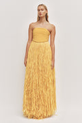 Florentia Raffia Maxi Dress