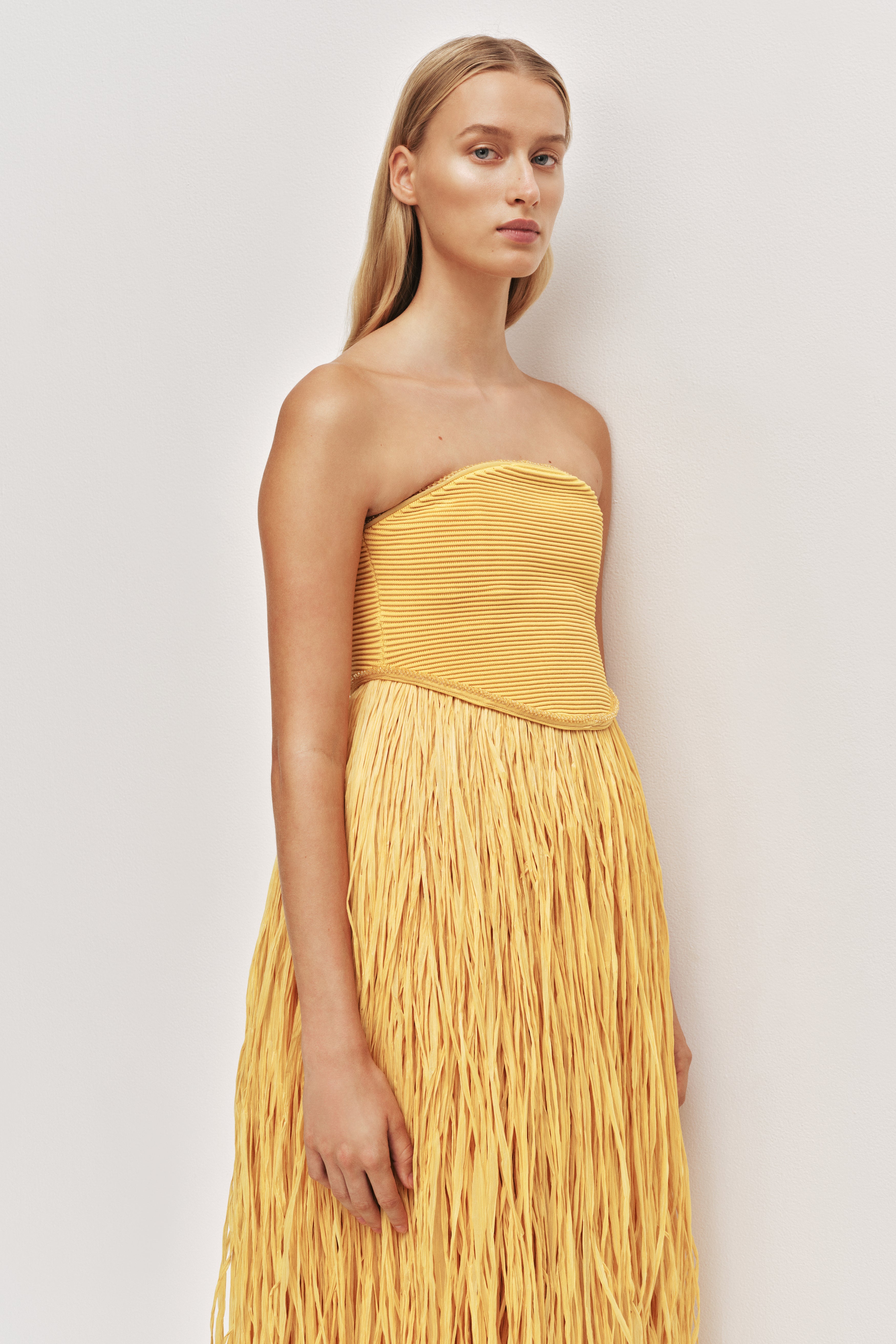Florentia Raffia Maxi Dress