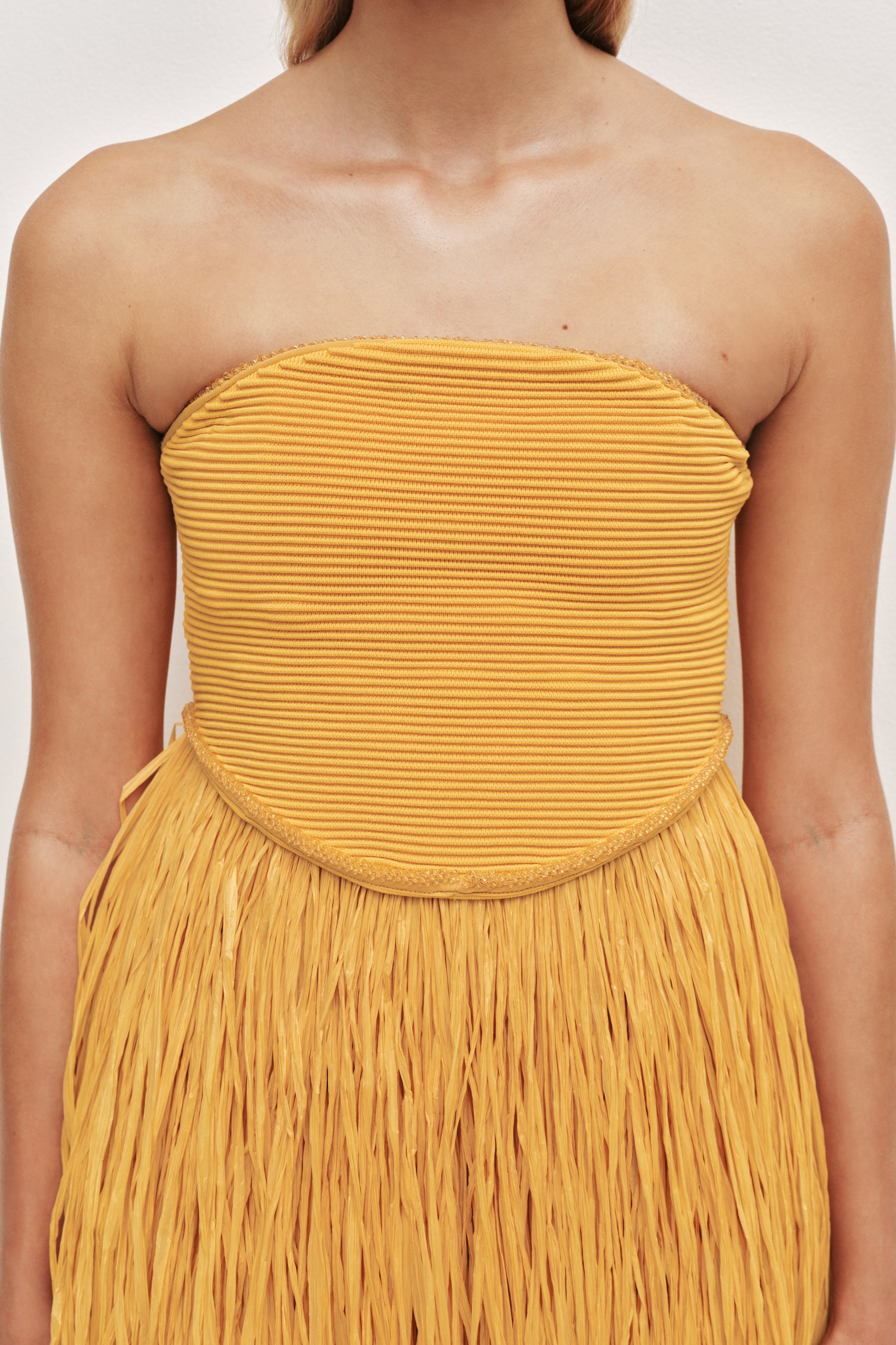 Florentia Raffia Maxi Dress