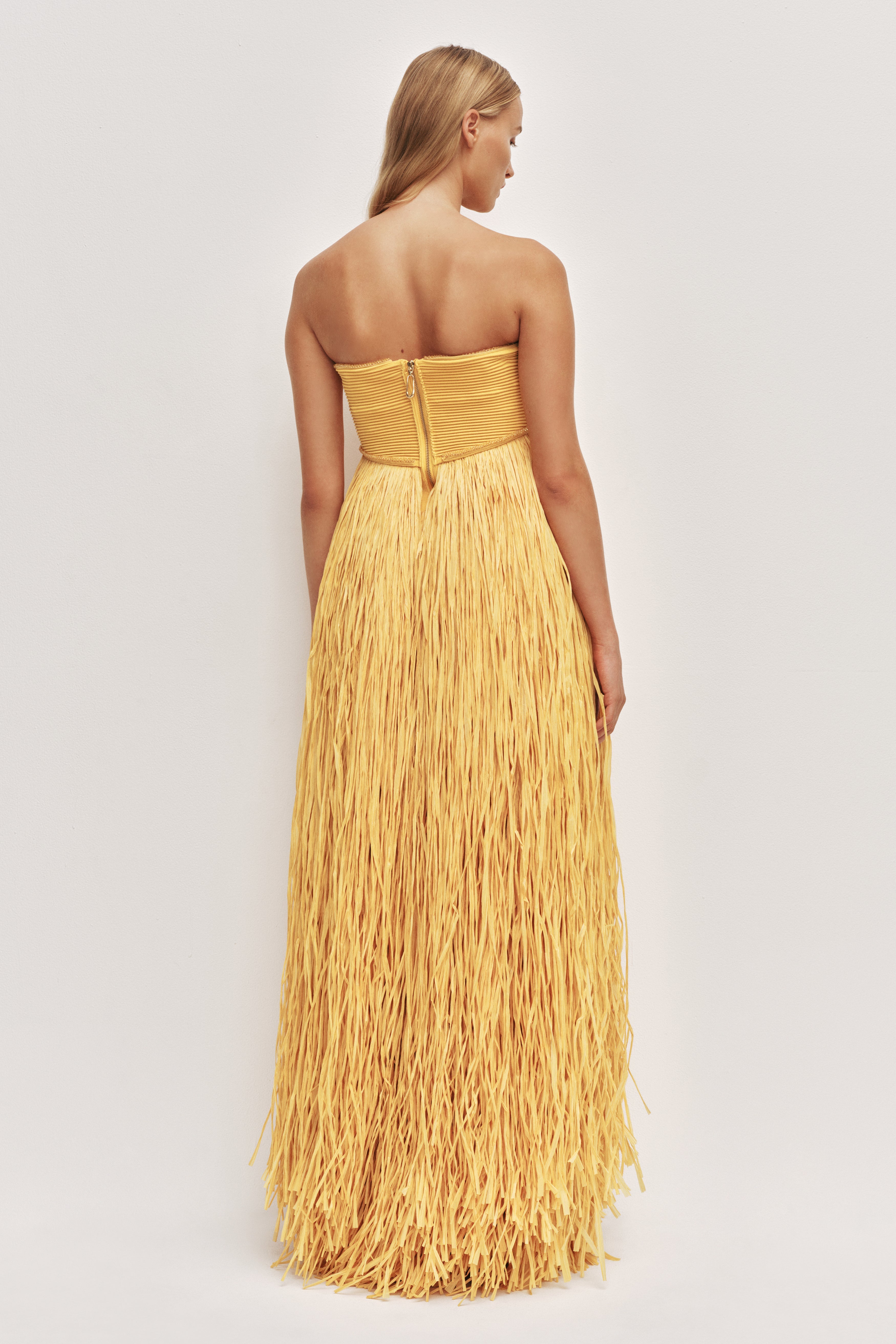 Florentia Raffia Maxi Dress