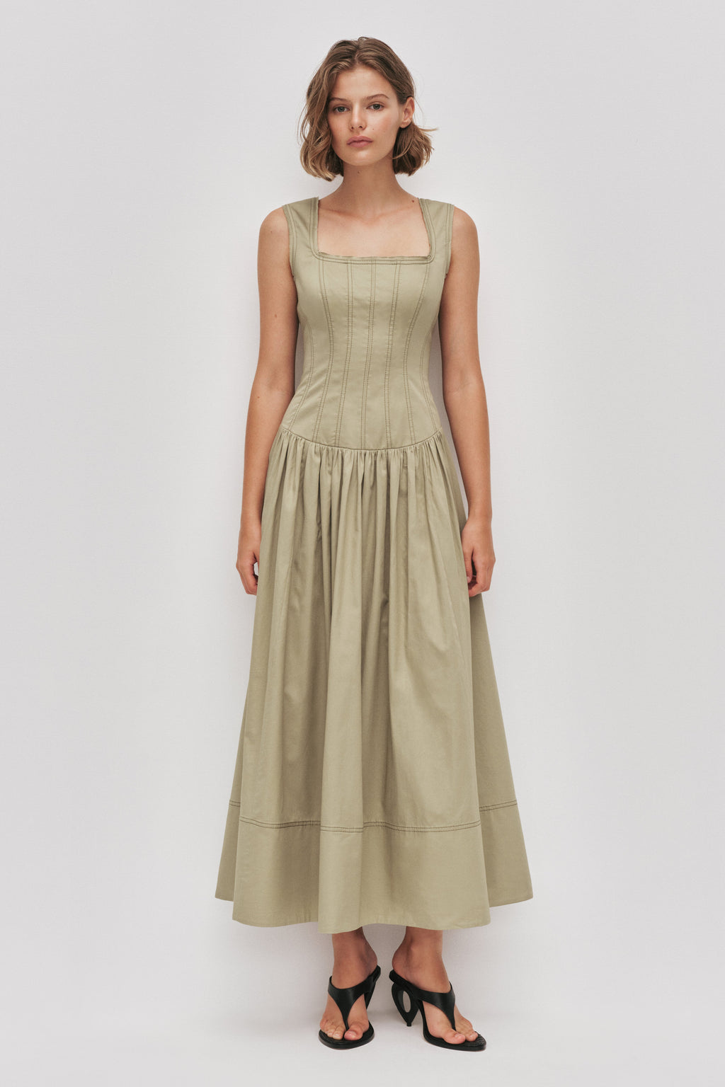 Parallel Midi Dress