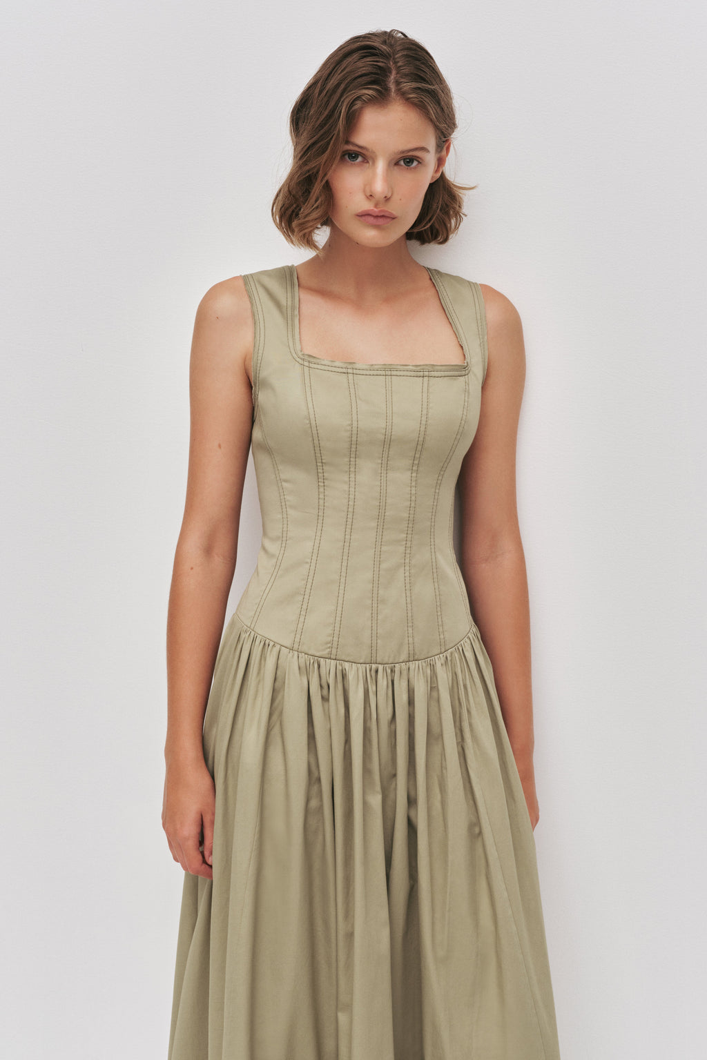 Parallel Midi Dress