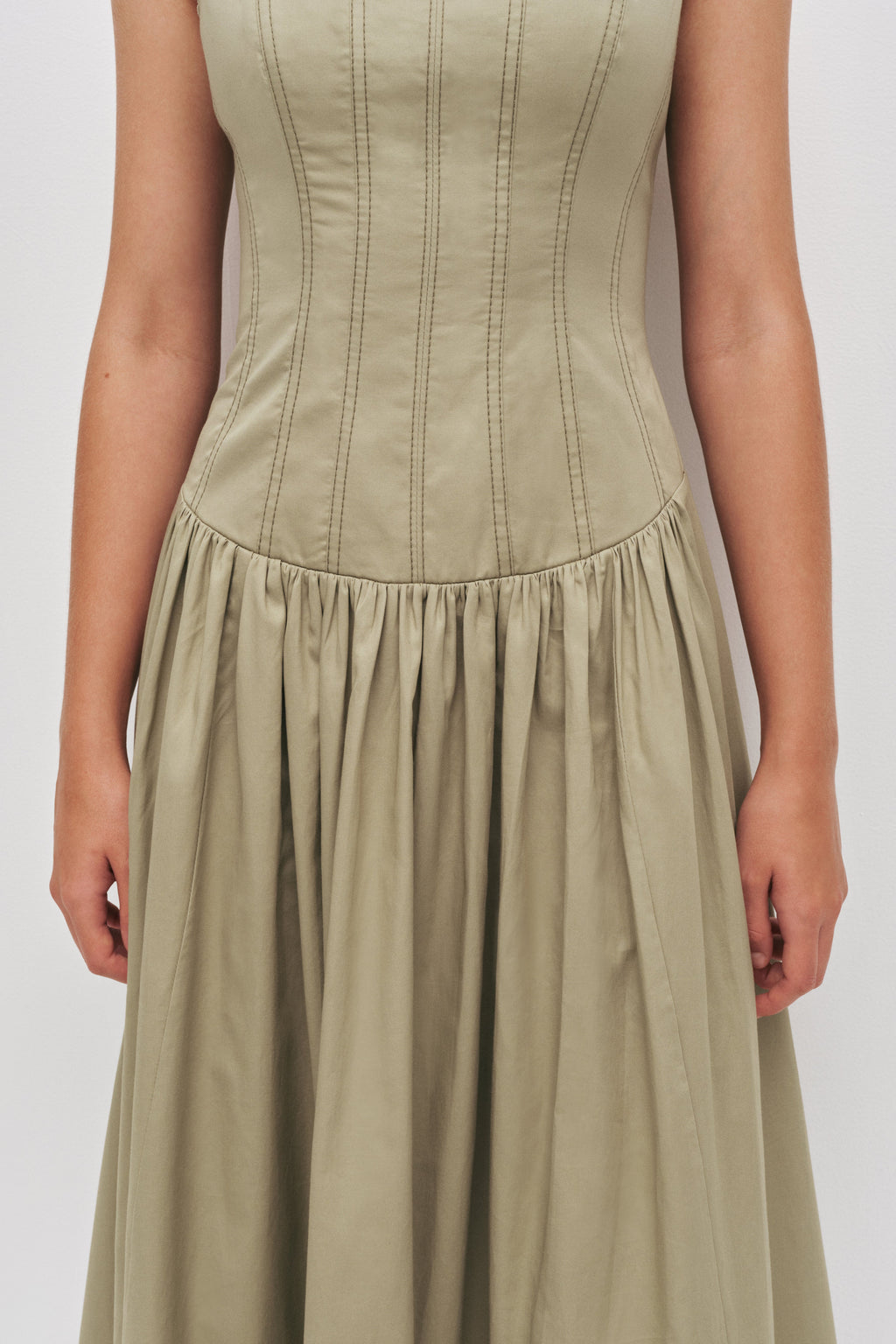 Parallel Midi Dress