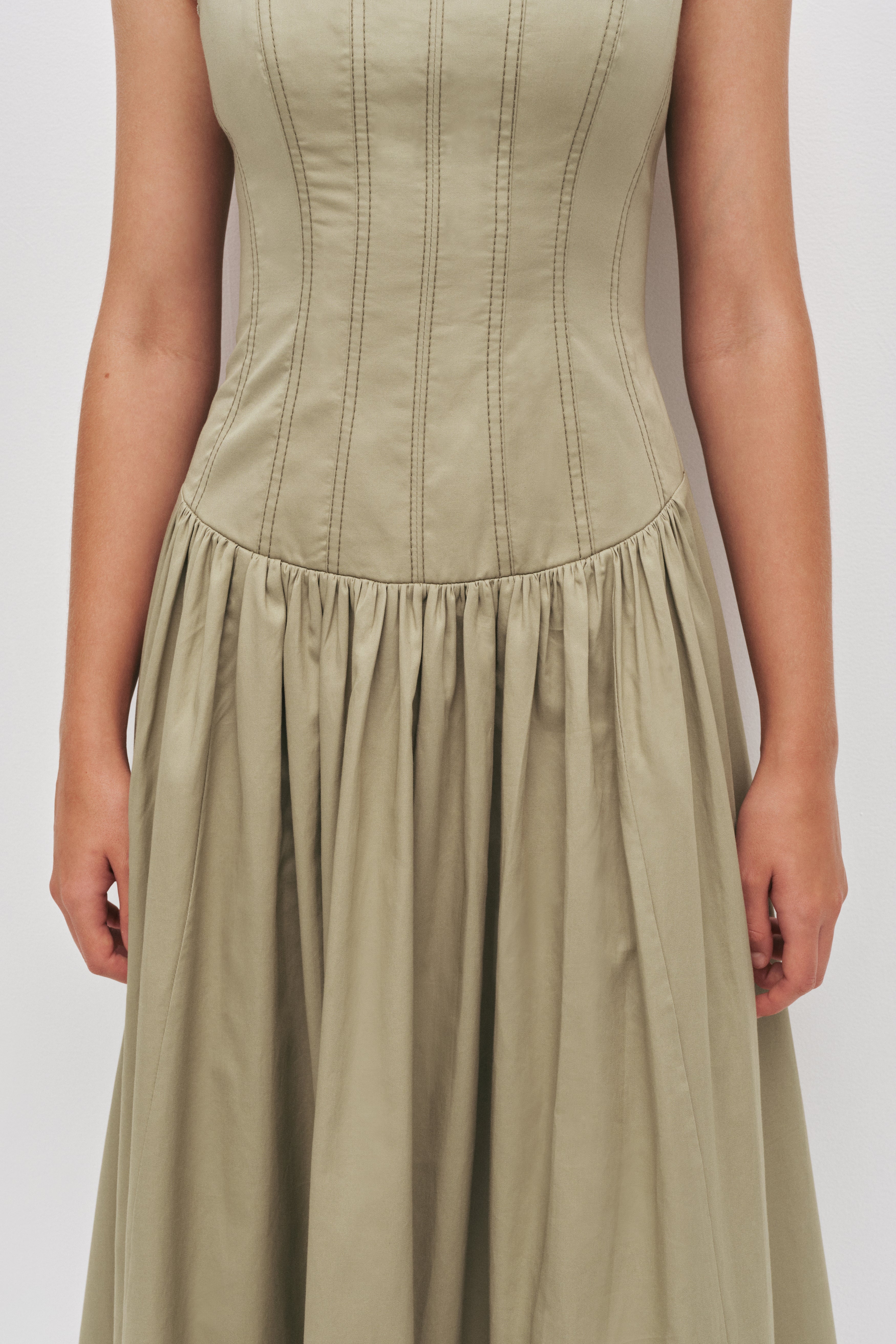 Parallel Midi Dress