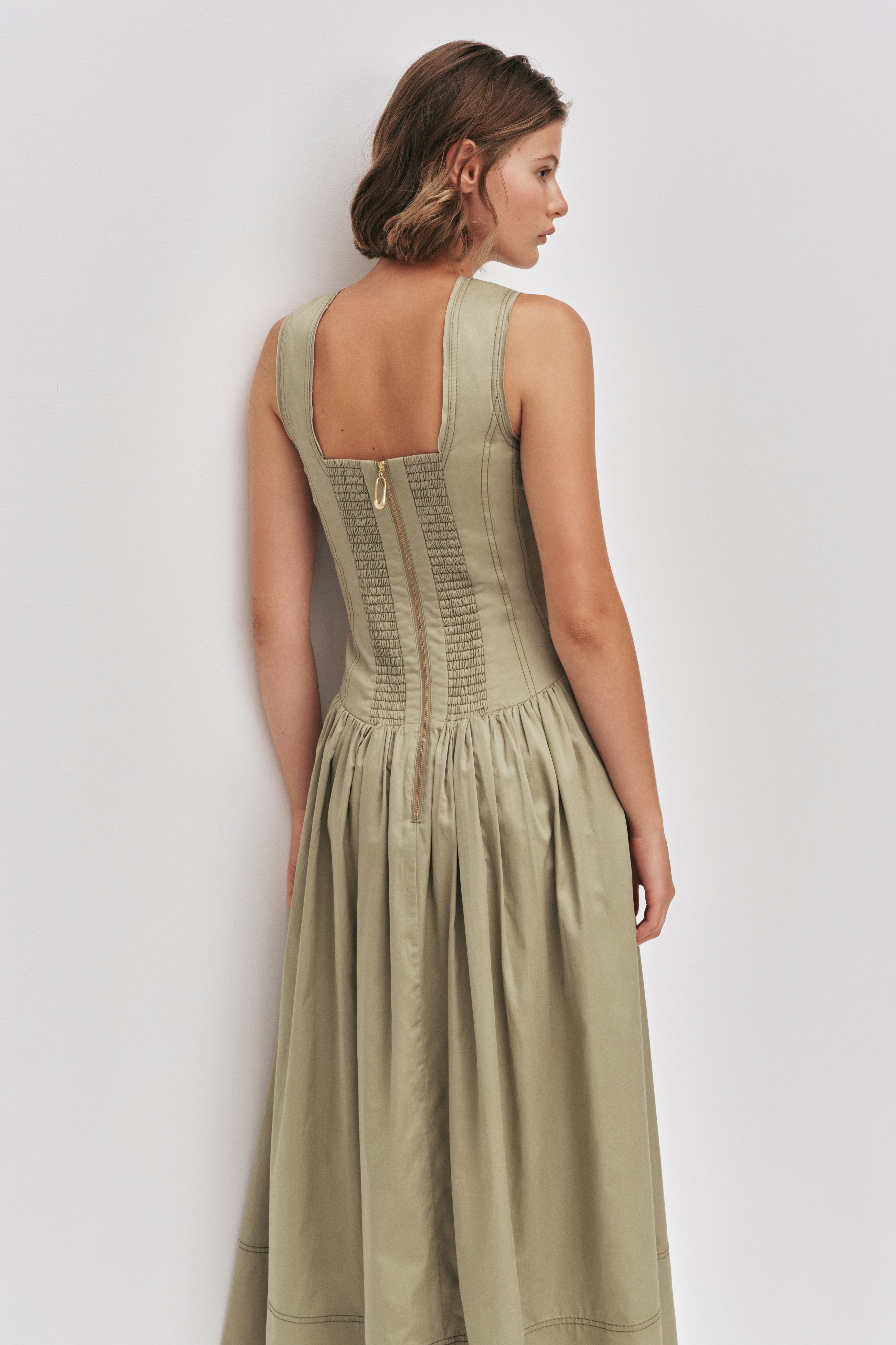 Parallel Midi Dress