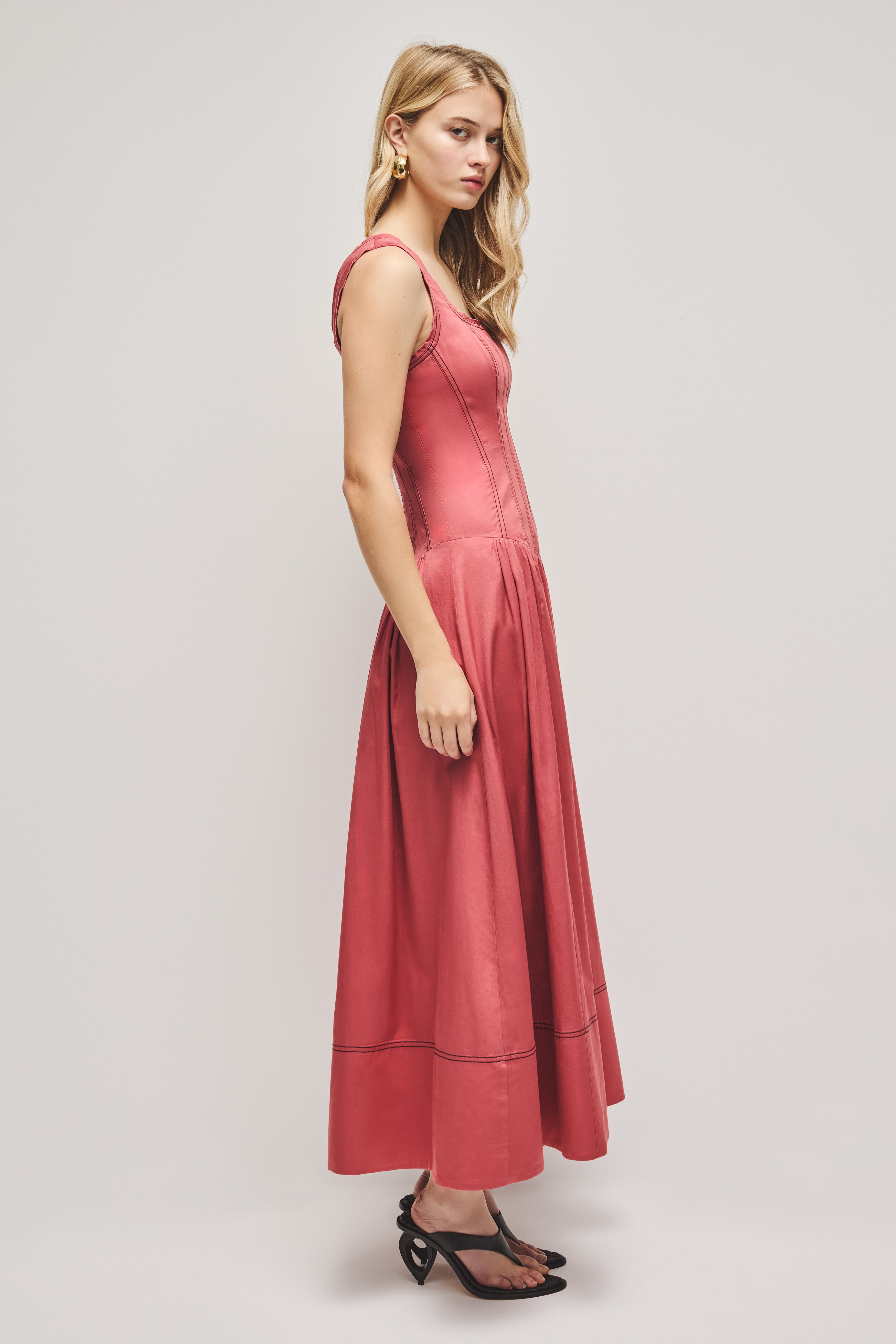 Parallel Midi Dress