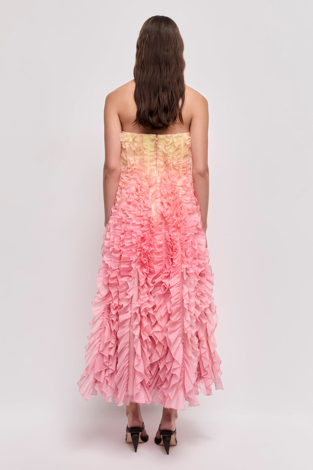 Delphie Frill Midi Dress