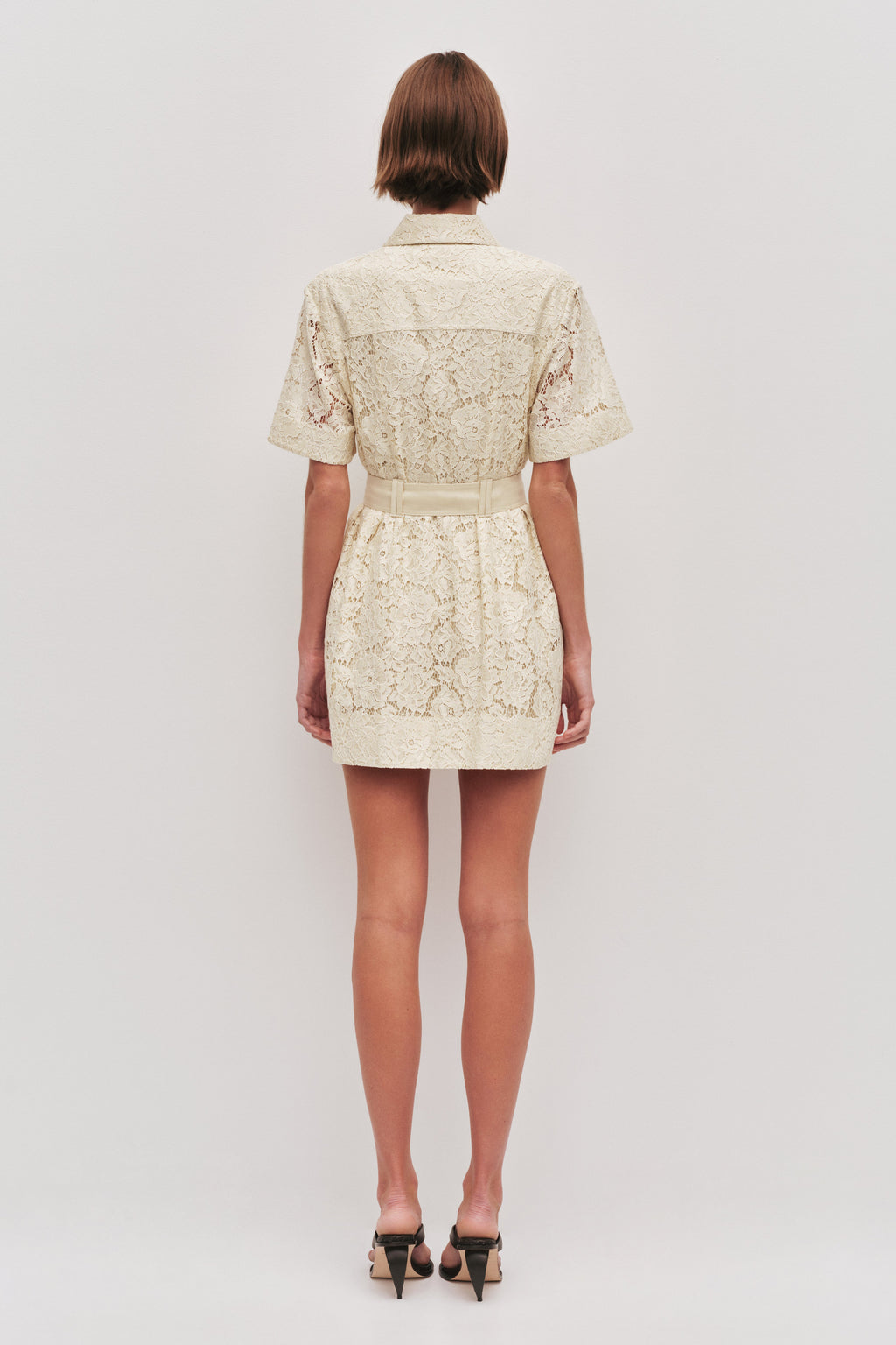 Mystic Lace Mini Shirt Dress