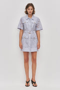 Mystic Lace Mini Shirt Dress