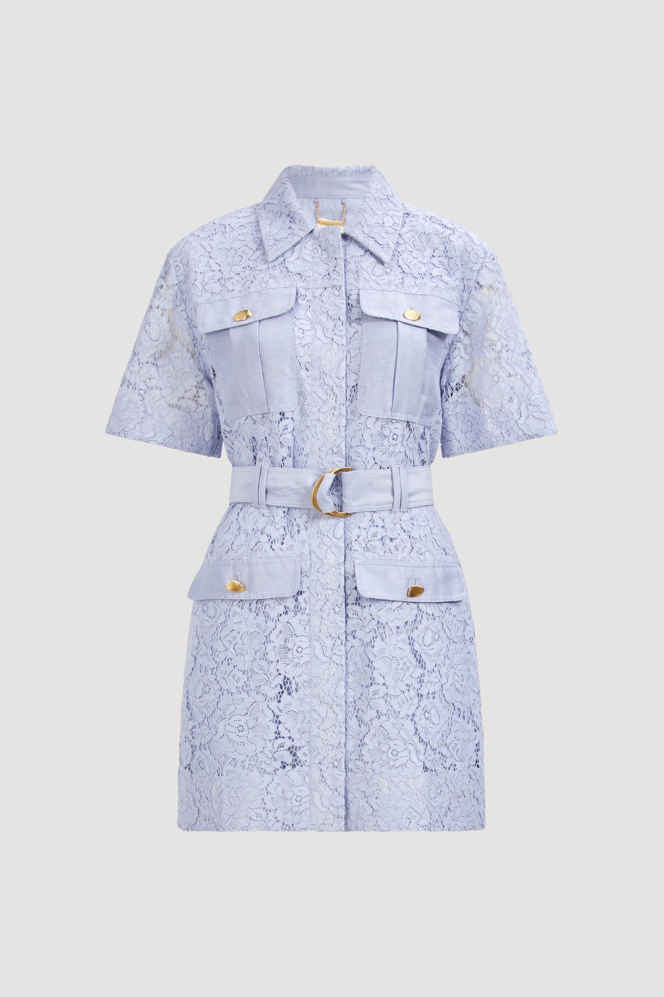 Mystic Lace Mini Shirt Dress