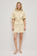 Mystic Lace Mini Shirt Dress