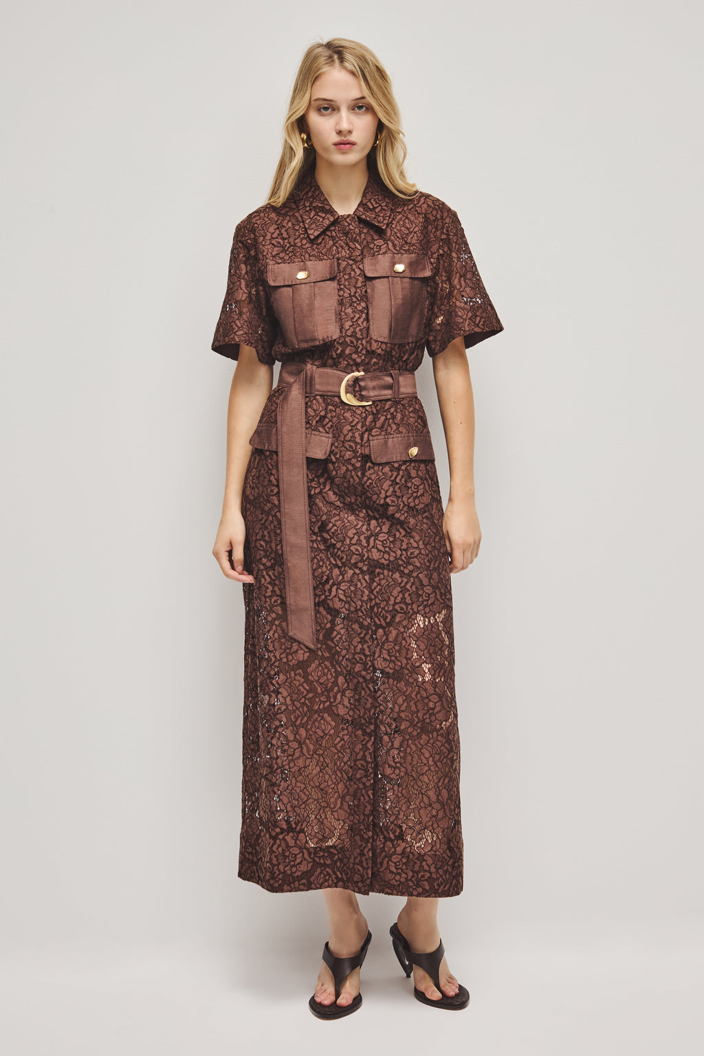 Mystic Lace Shirt Dress