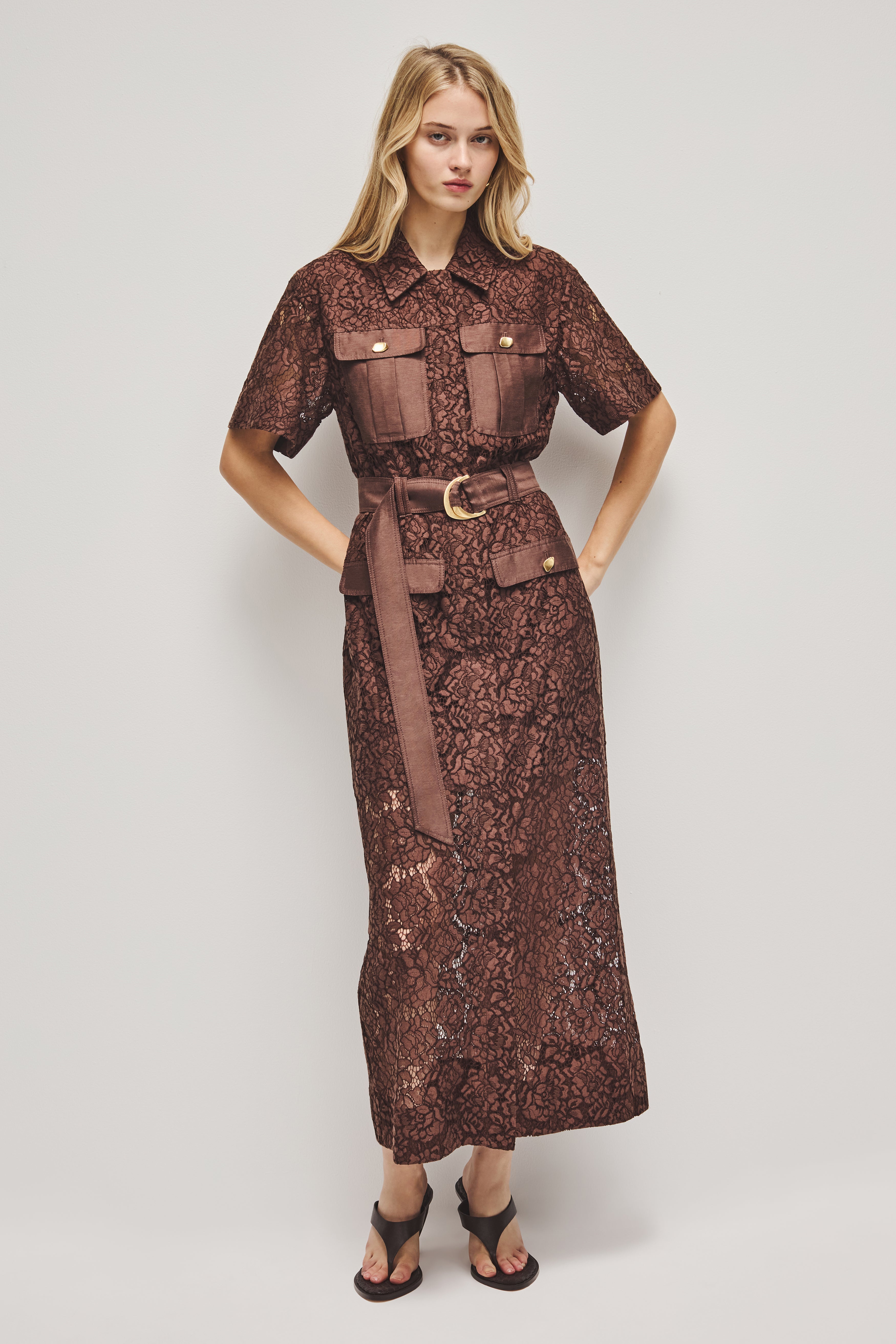 Mystic Lace Shirt Dress