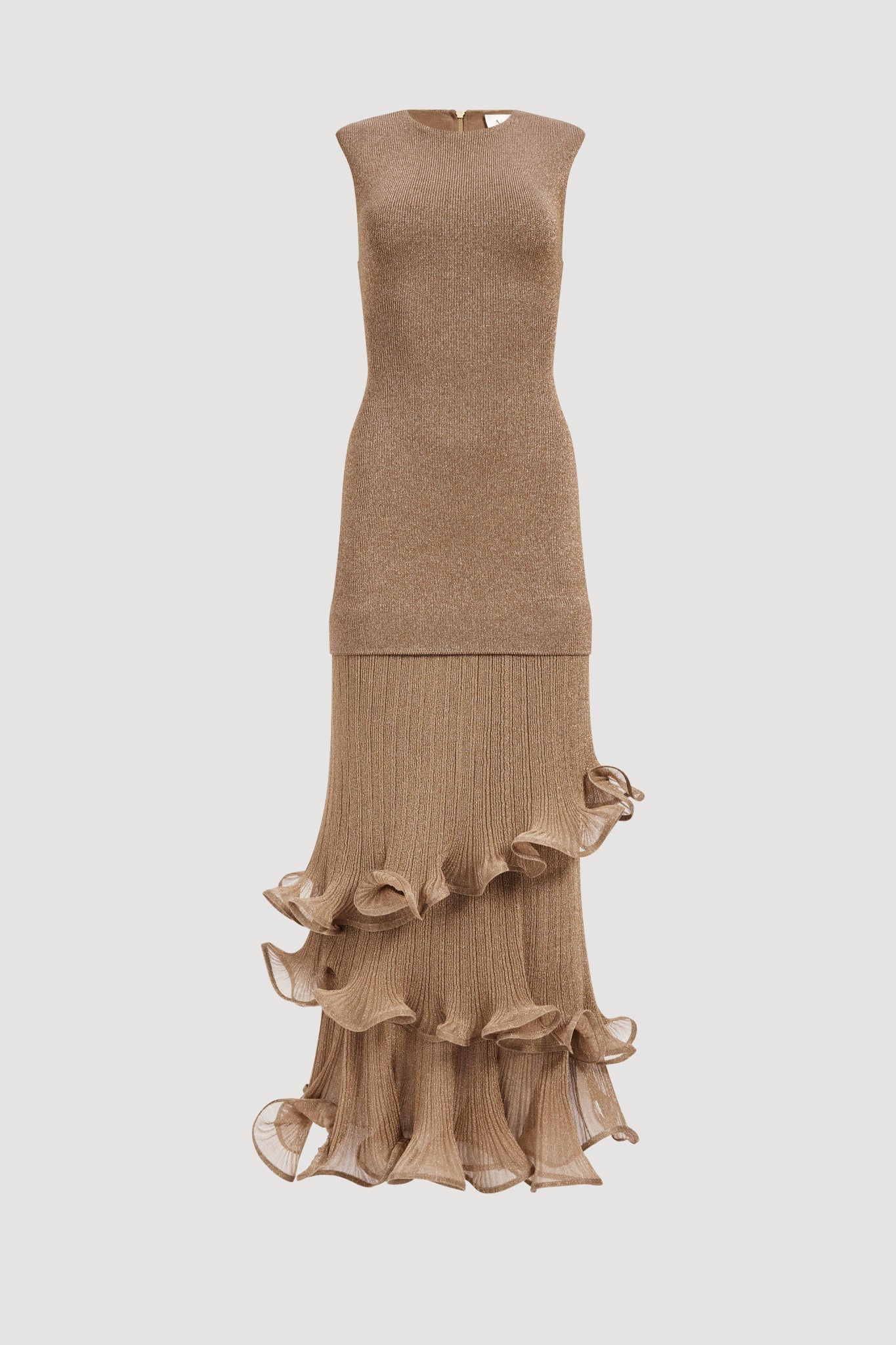 Ciela Ruffle Knit Maxi Dress