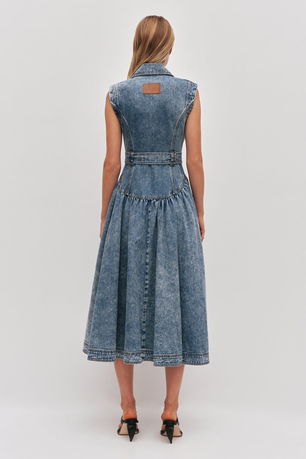 Angelina Belted Midi Dress