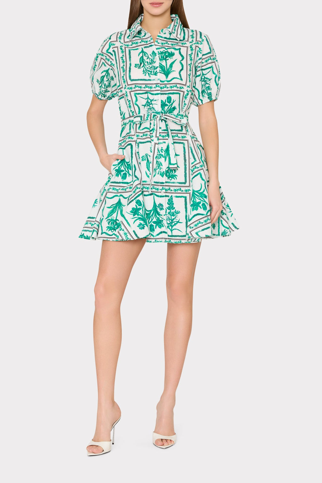 Juni Printed Poplin Dress