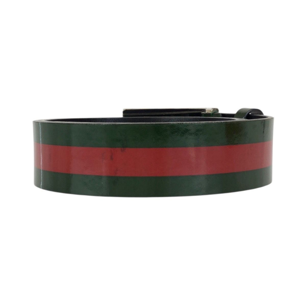 Gucci Sherry GG Pattern Leather Green Red