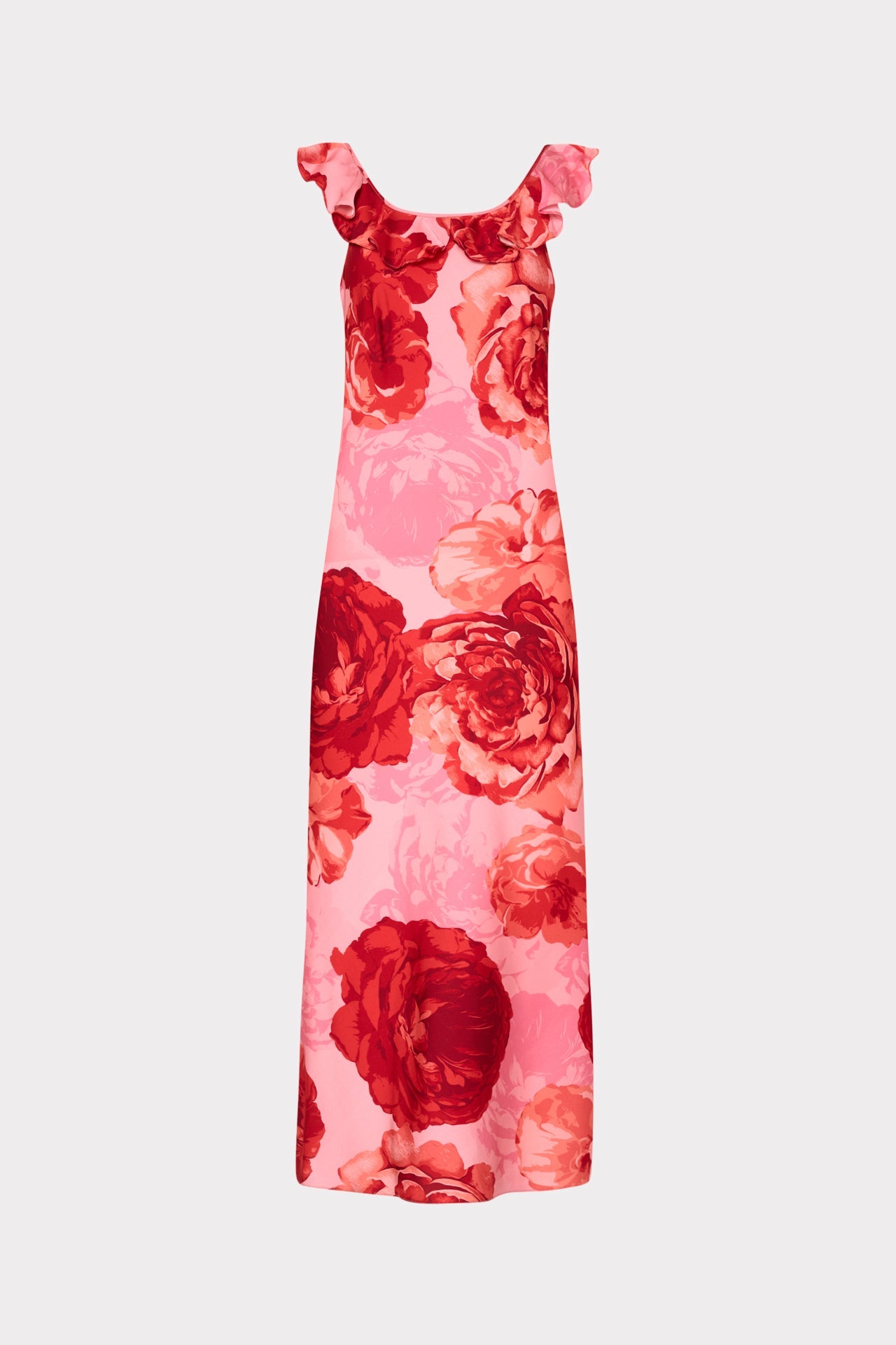 Scarlett Printed Ruffle Neck Dress