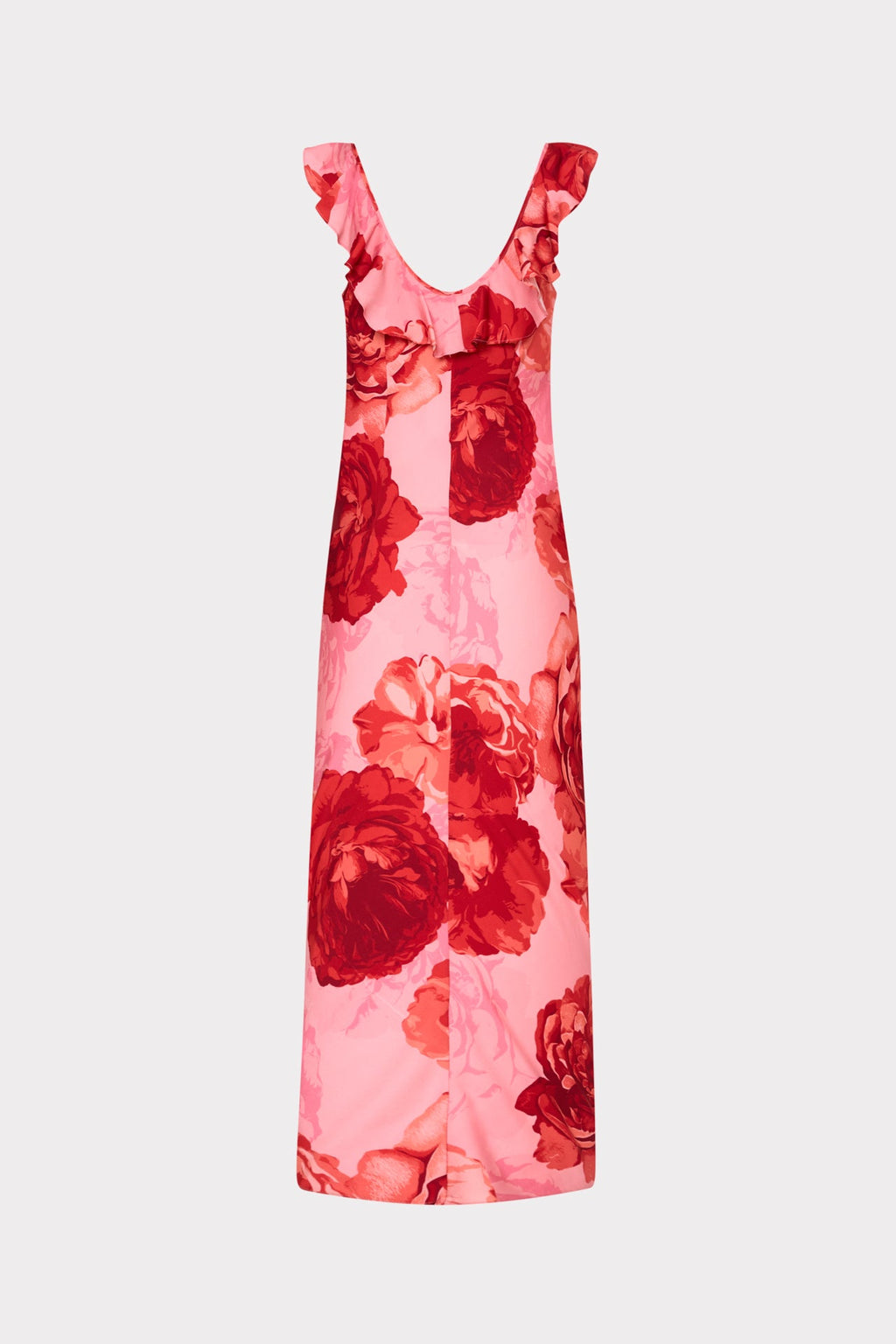 Scarlett Printed Ruffle Neck Dress