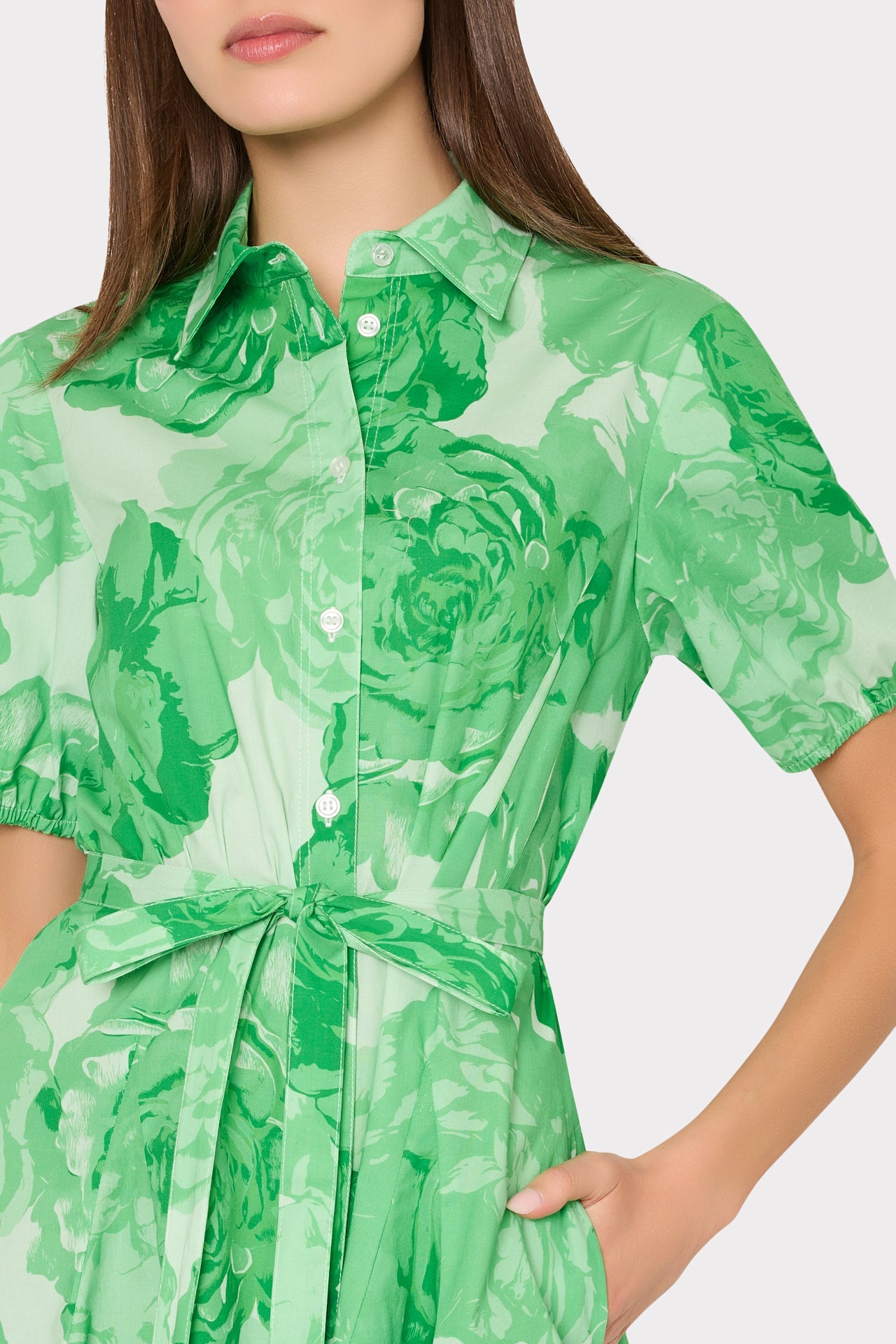 Juni Printed Poplin Dress
