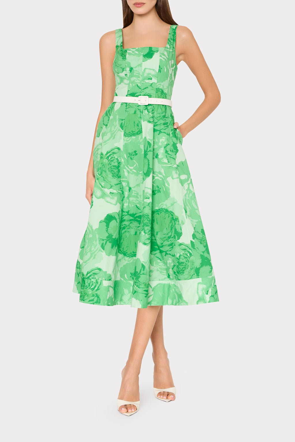 Nia Printed Poplin Dress