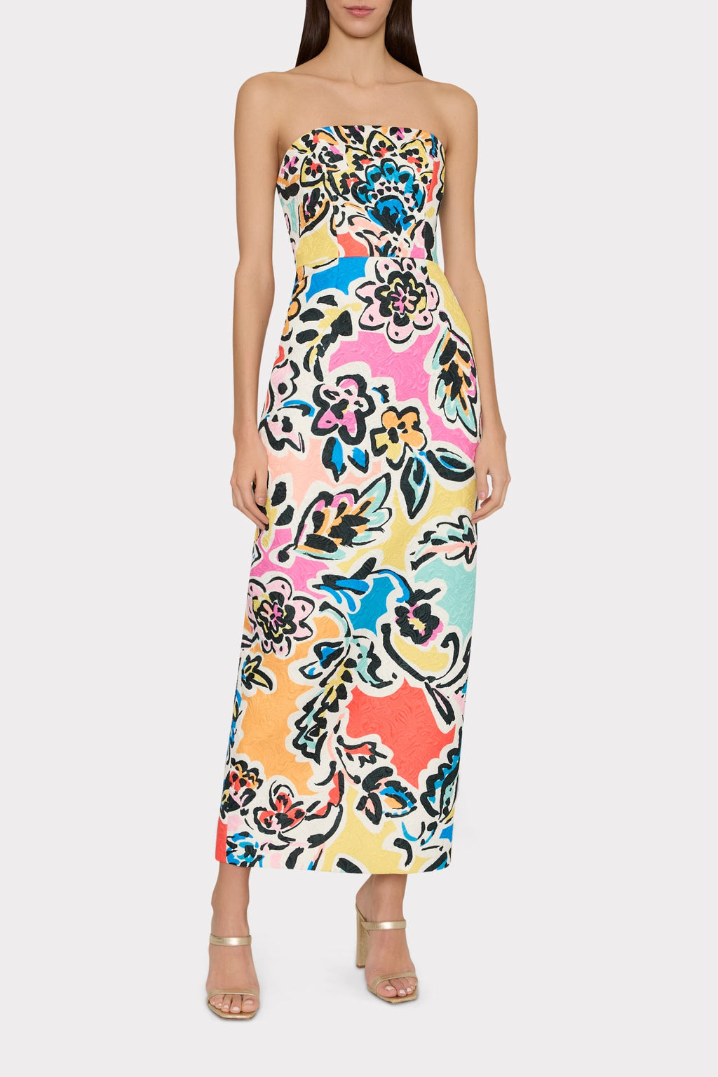 Orion Rainbow Oasis Jacquard Dress