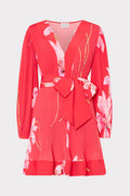 Liv Floral Pleated Mini Dress