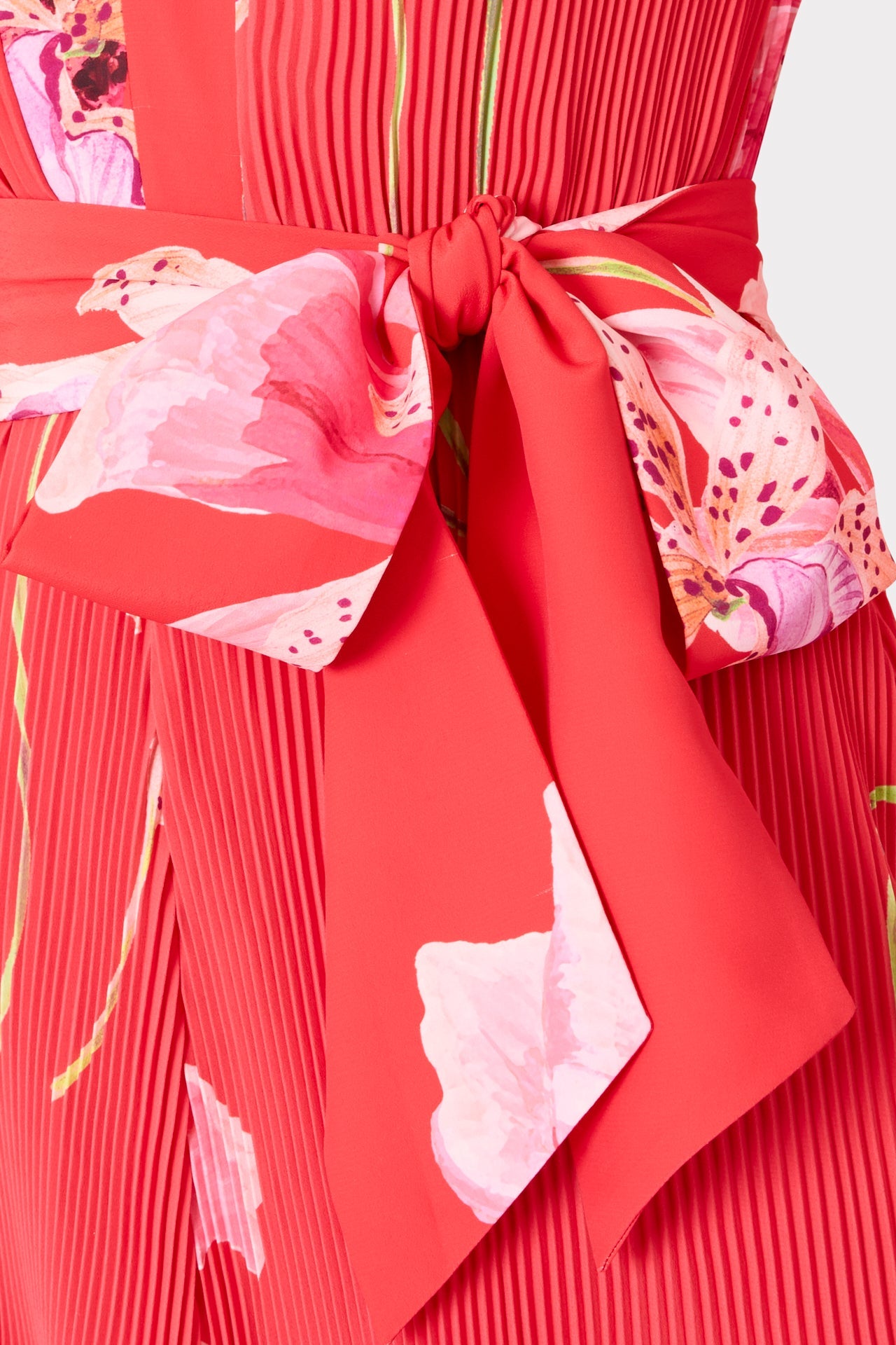 Liv Floral Pleated Mini Dress