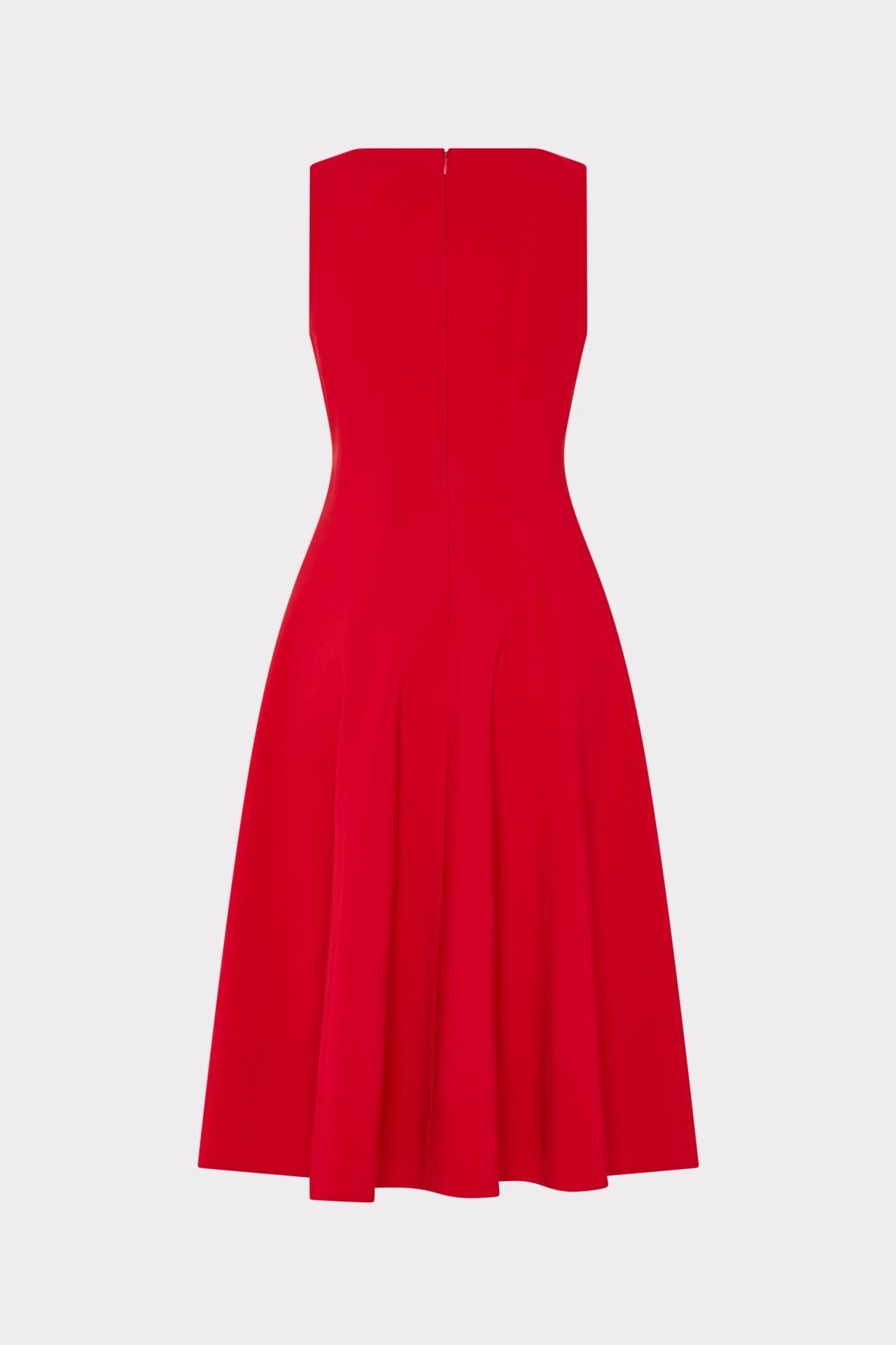 Linda Stretch Cady Midi Fit And Flare