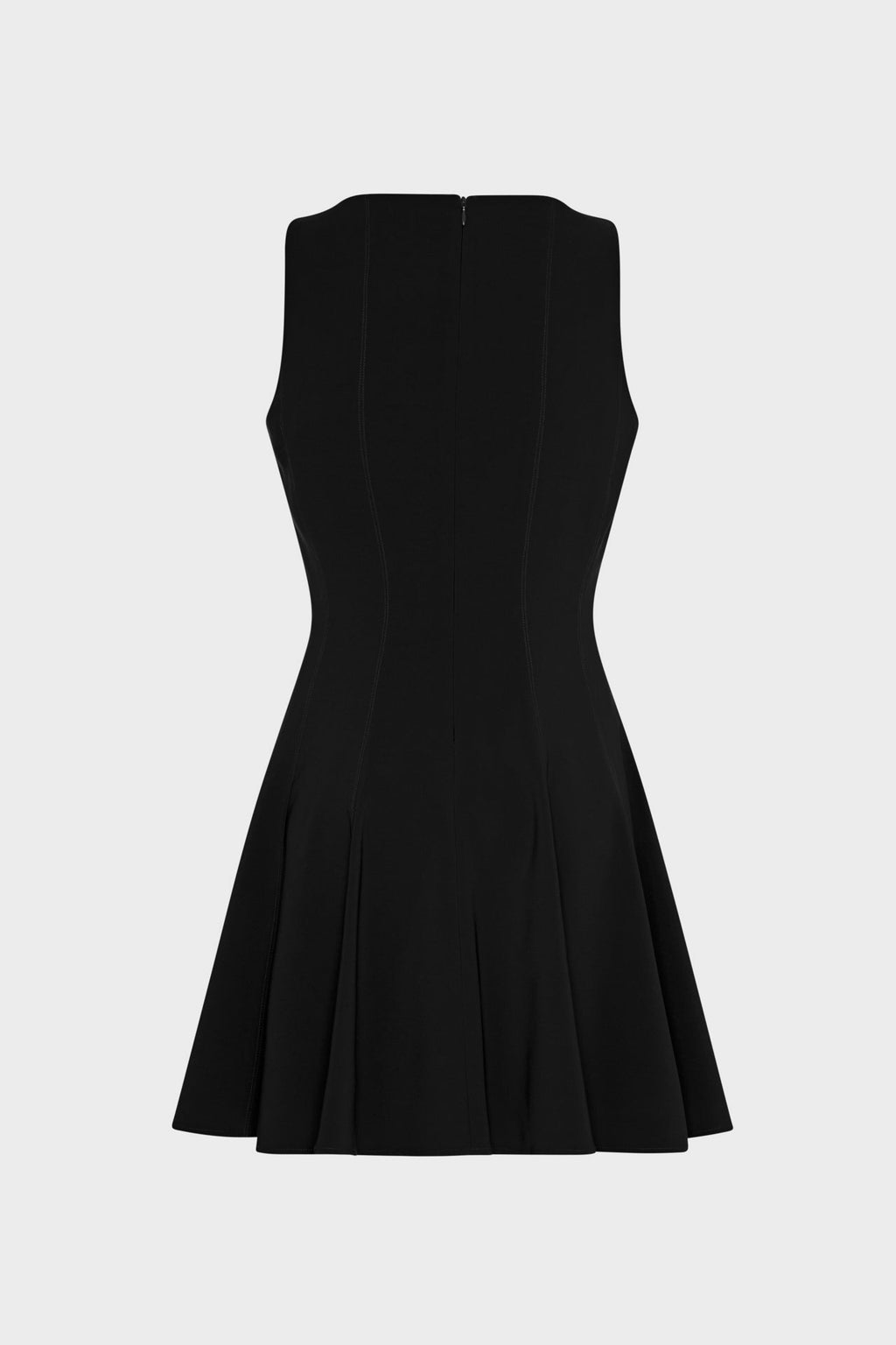 Sleeveless Stretch Cady Fit And Flare