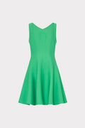 Sleeveless Stretch Cady Fit And Flare