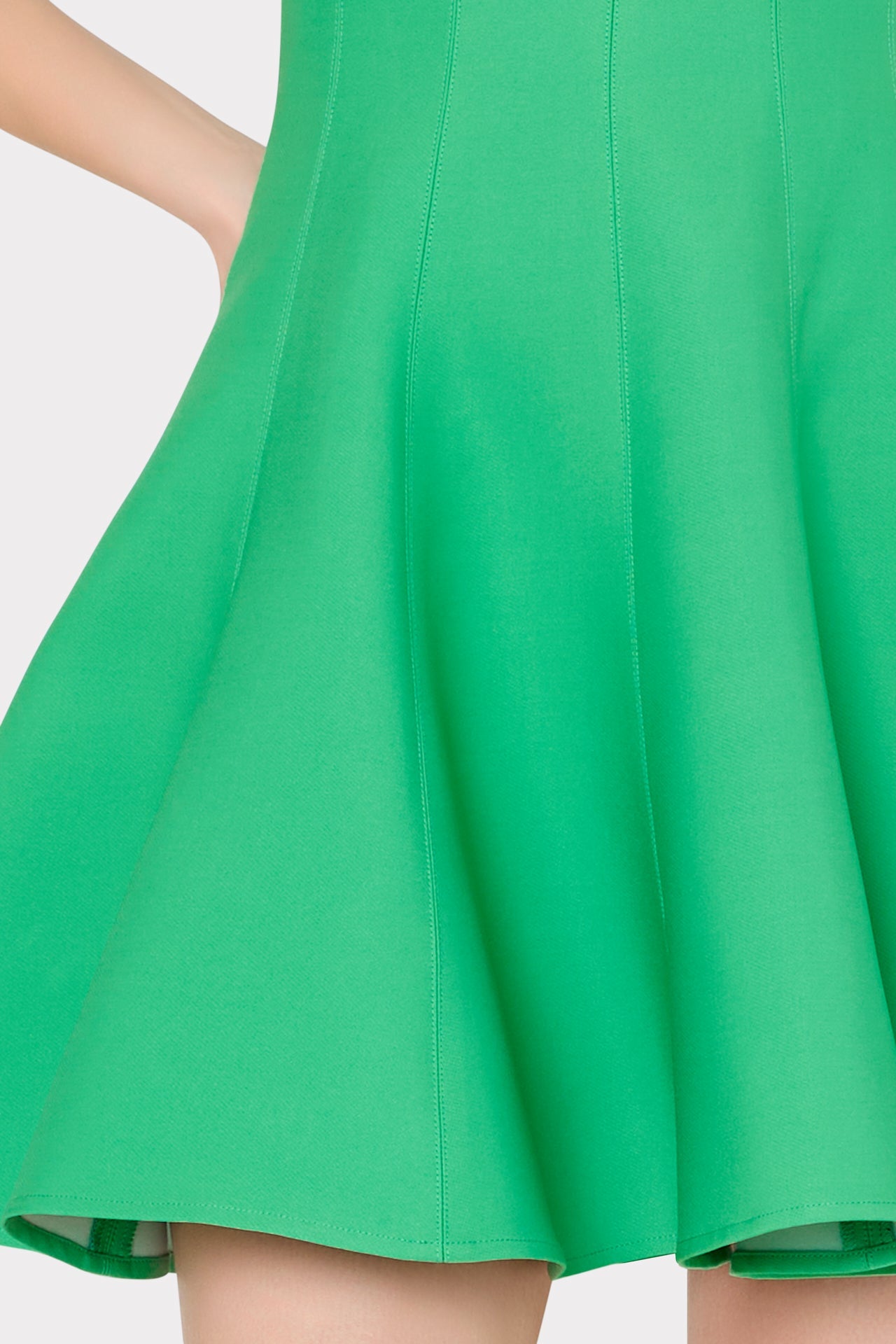 Sleeveless Stretch Cady Fit And Flare