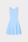 Sleeveless Stretch Cady Fit And Flare