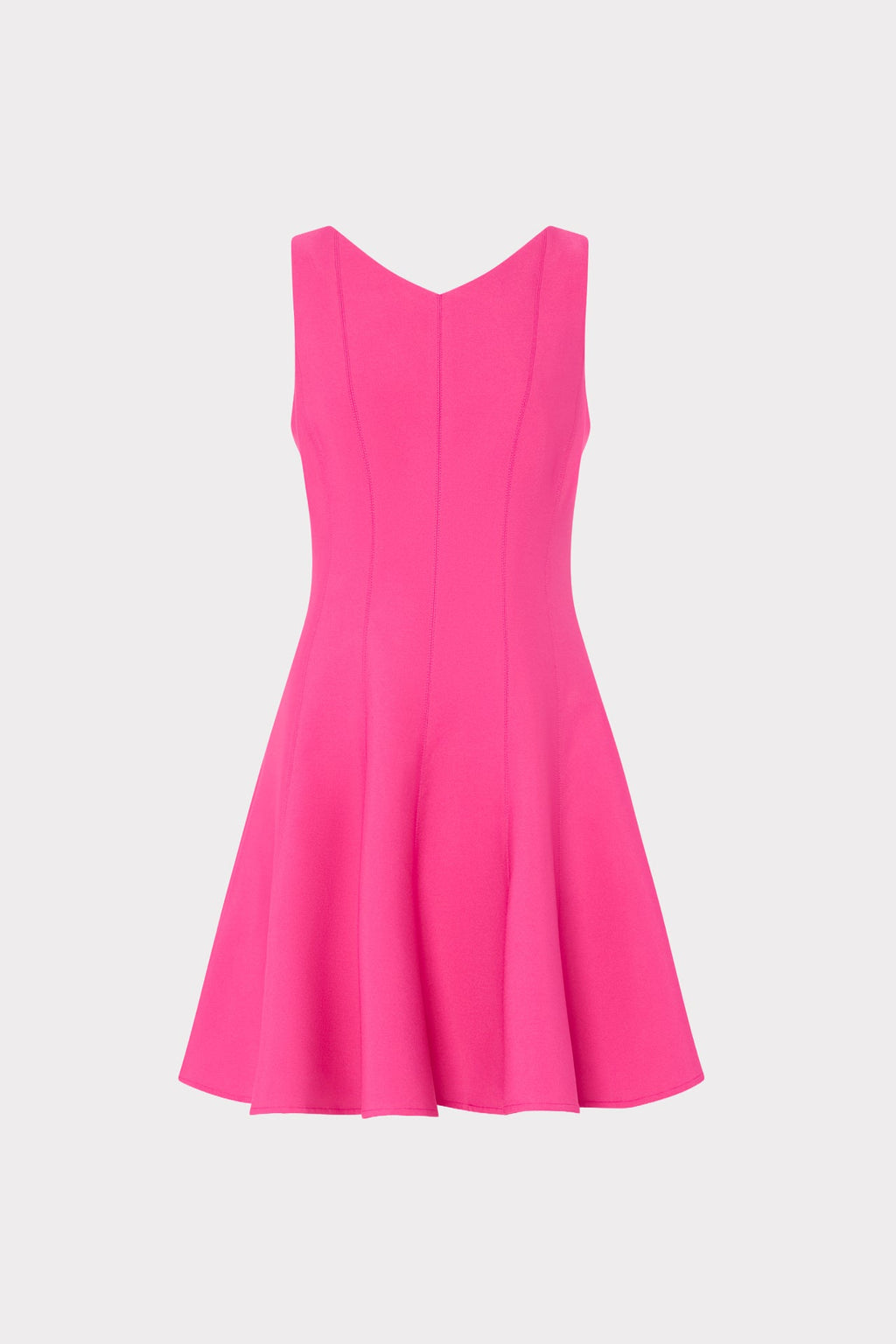 Sleeveless Stretch Cady Fit And Flare