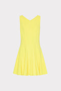 Sleeveless Stretch Cady Fit And Flare
