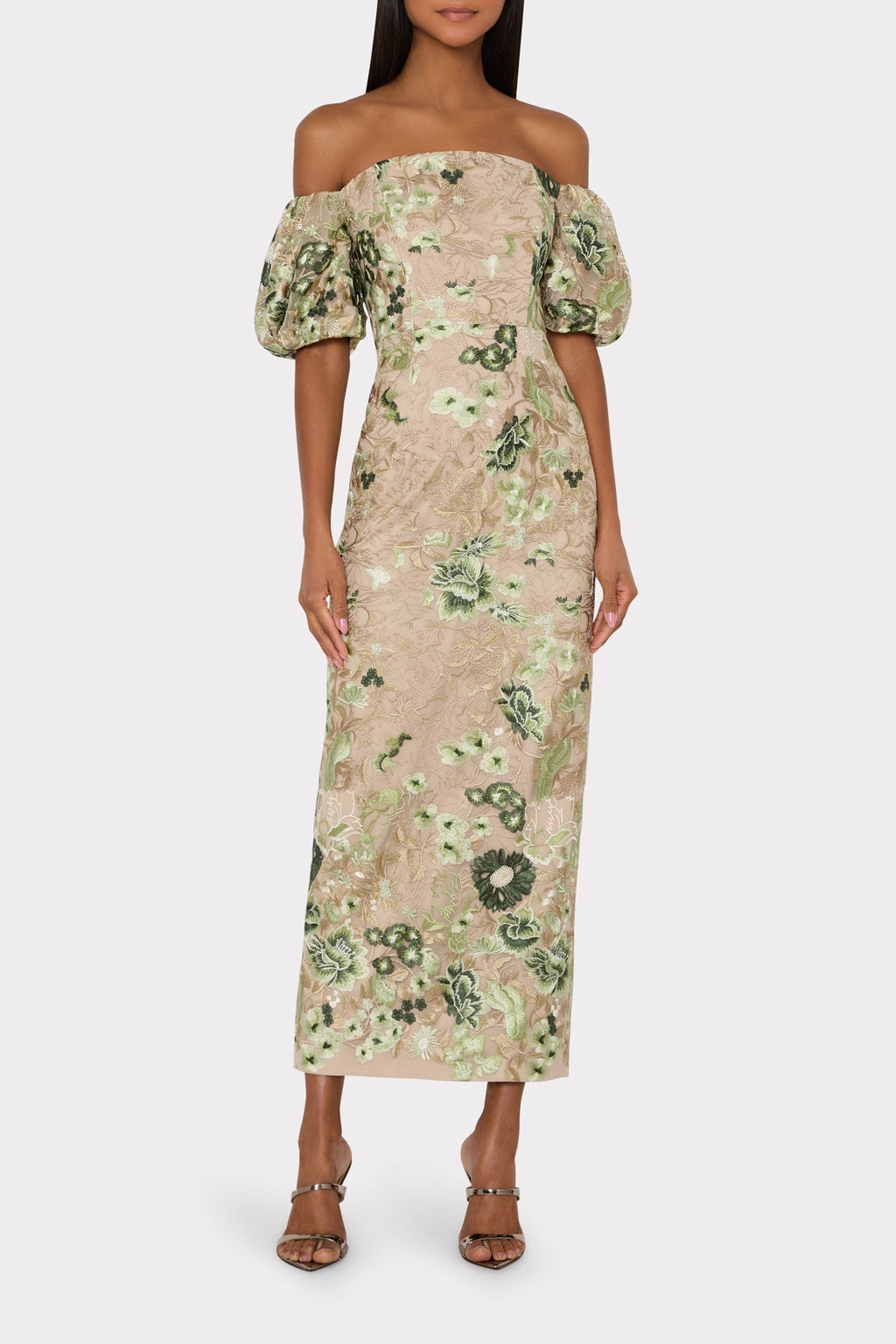 Nene Embroidered Mesh Dress