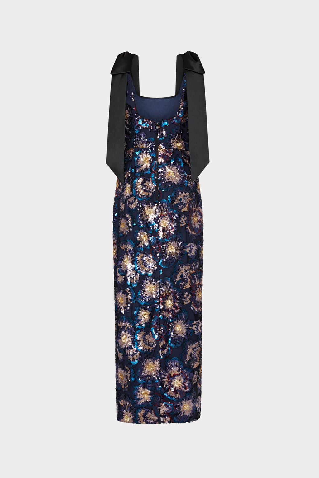 Kyle Satin Bow Column Dress