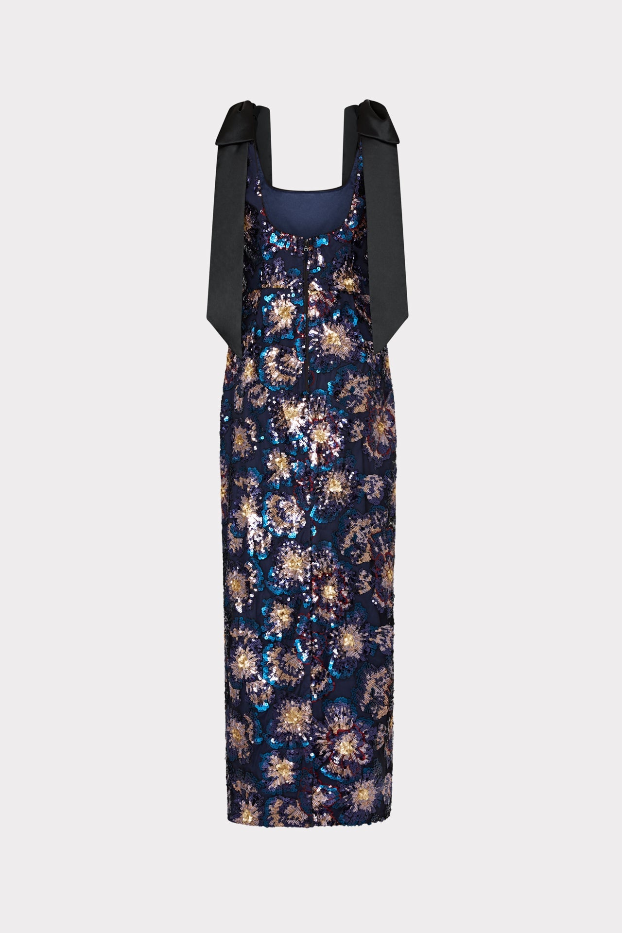 Kyle Satin Bow Column Dress