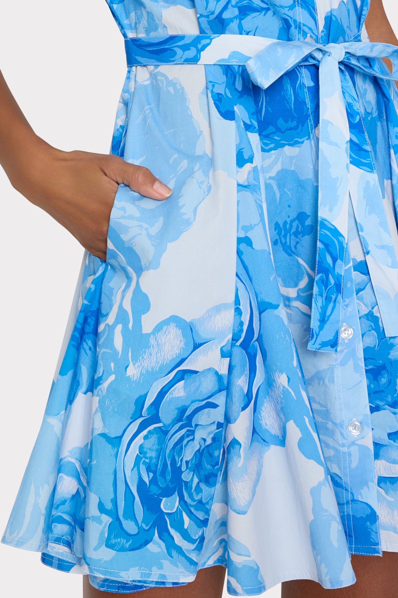 Juni Printed Poplin Dress