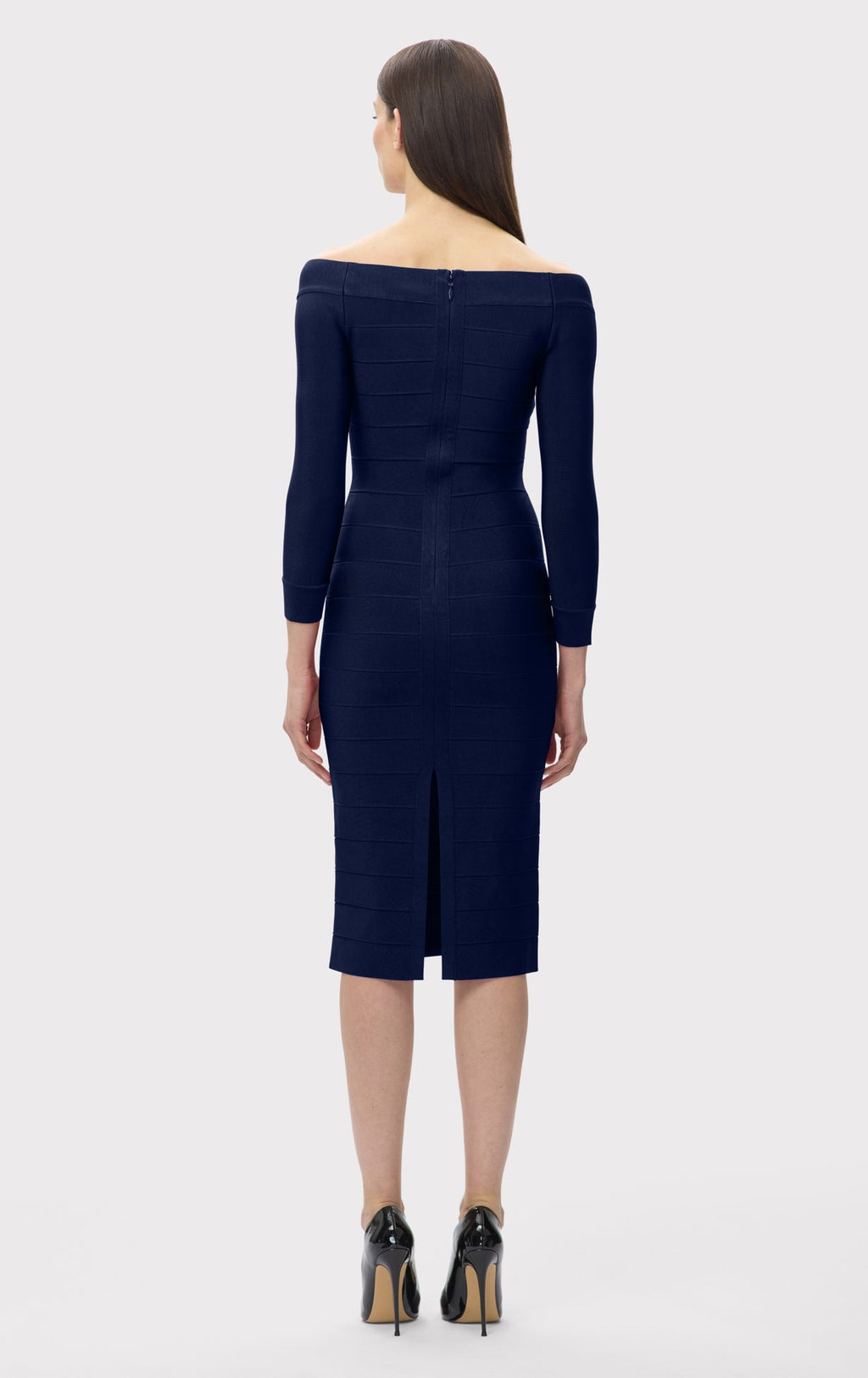 ICON SCOOP NECK MIDI DRESS