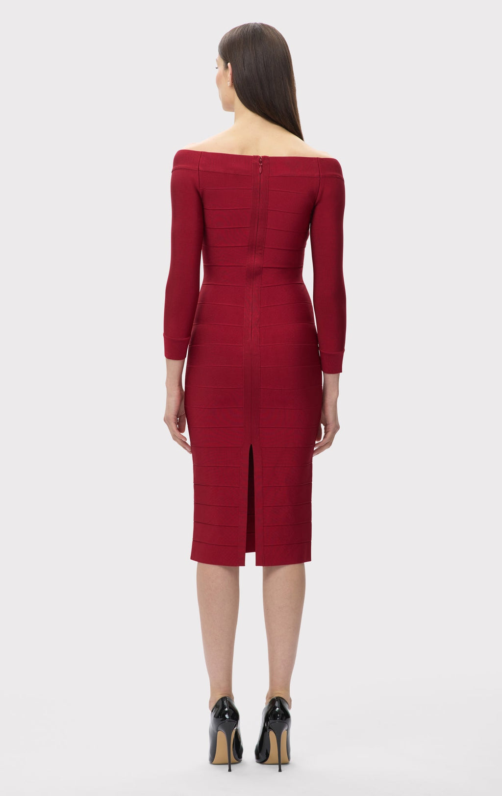 ICON SCOOP NECK MIDI DRESS