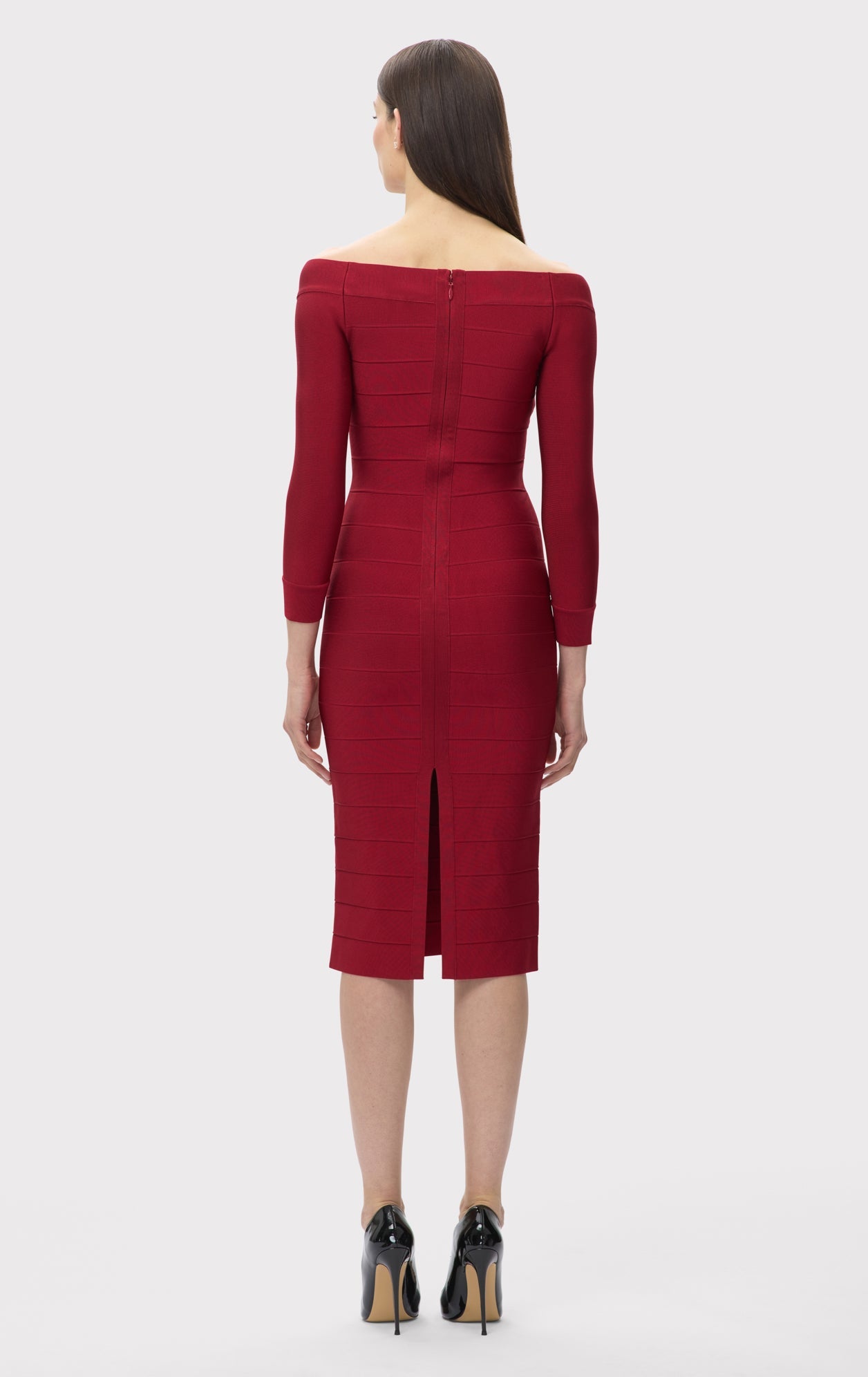 ICON SCOOP NECK MIDI DRESS