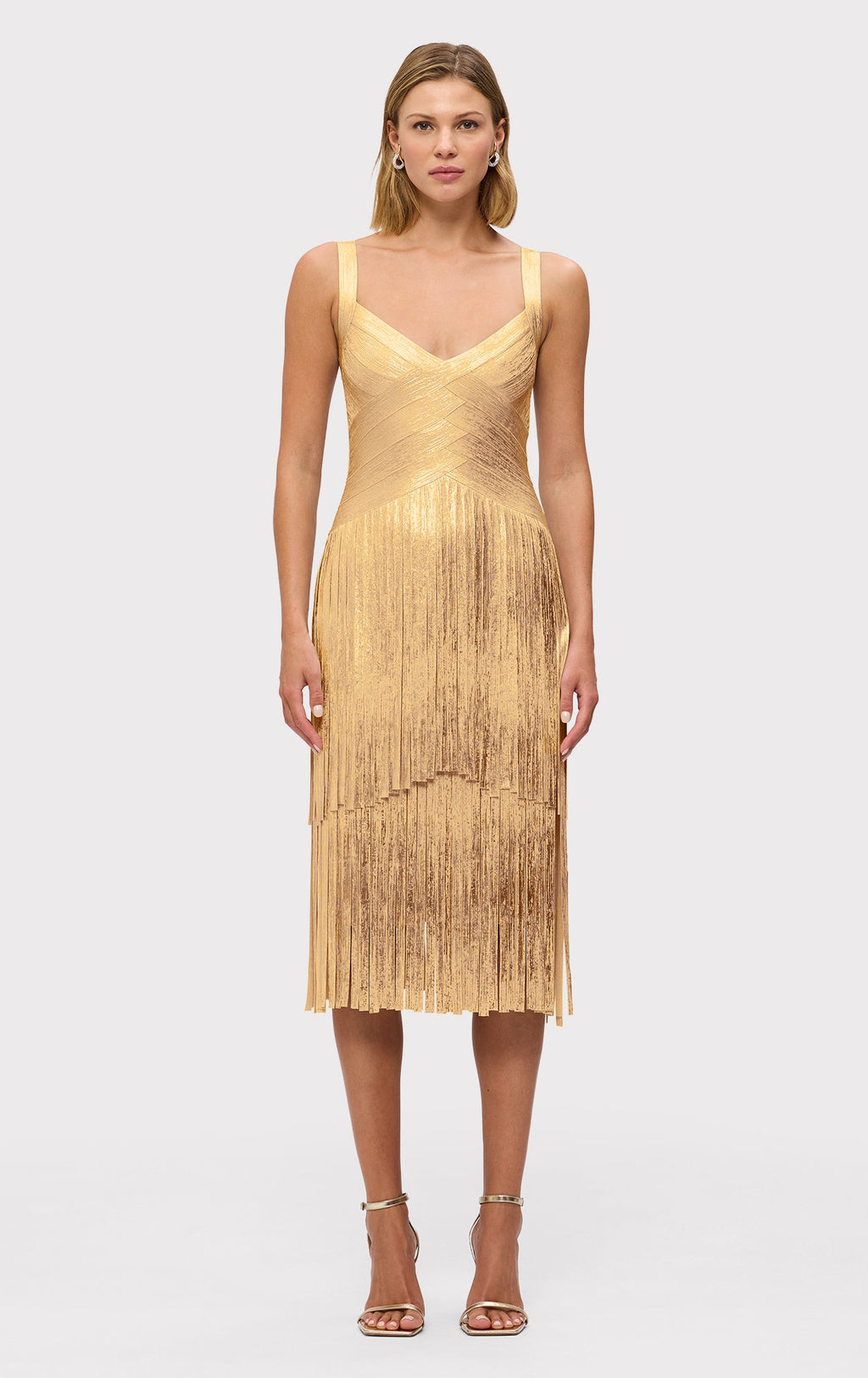 THE METALLIC MISCHA DRESS