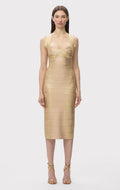 THE METALLIC SANDRA DRESS