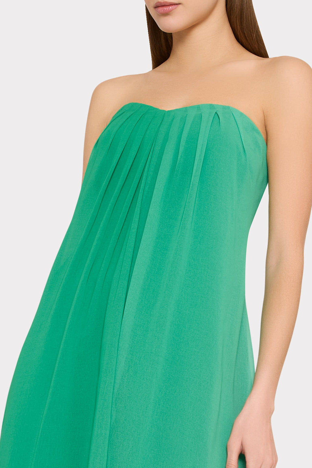 Sunset Stripe Strapless Dress