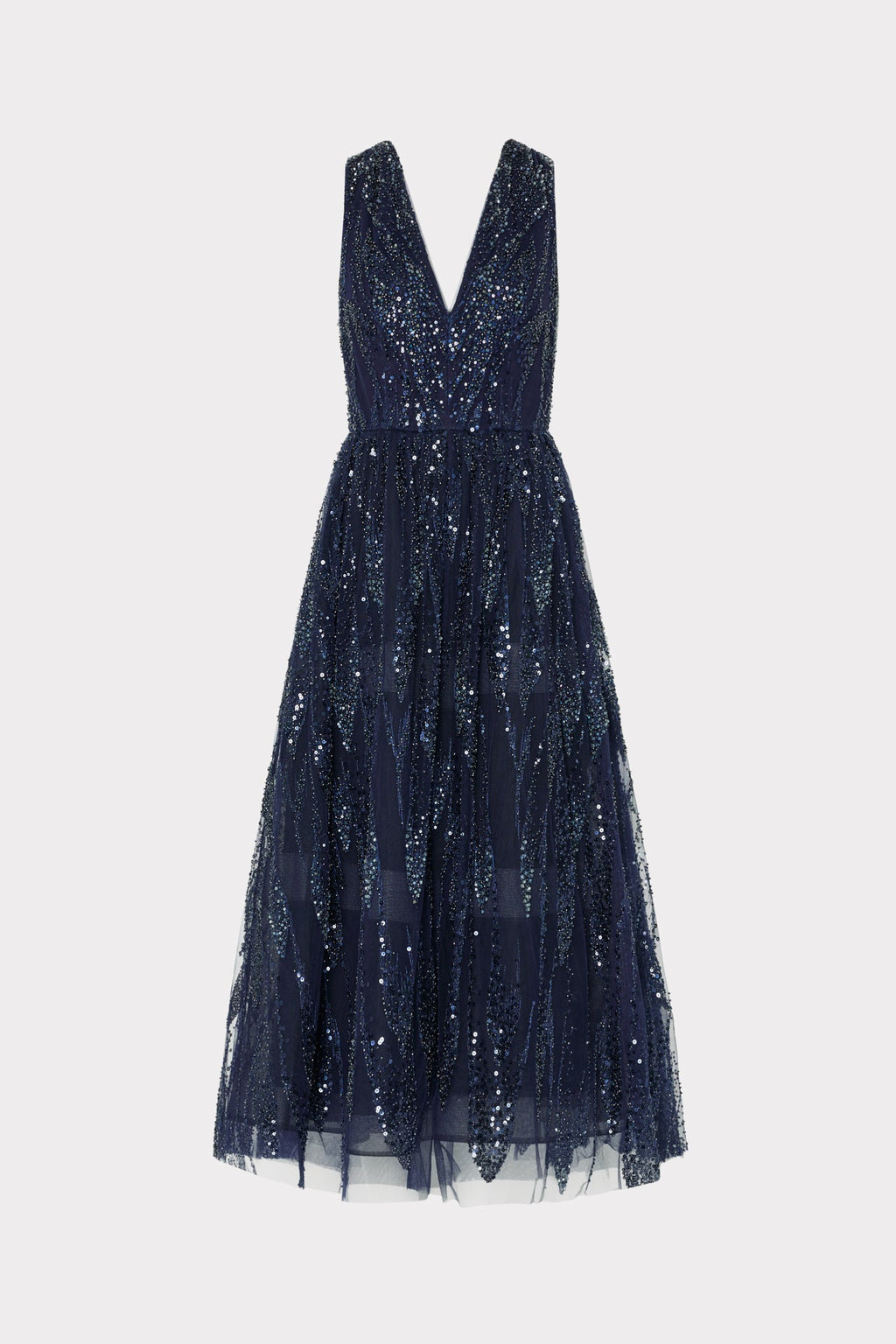 Tinsley Embroidered V-Neck Dress